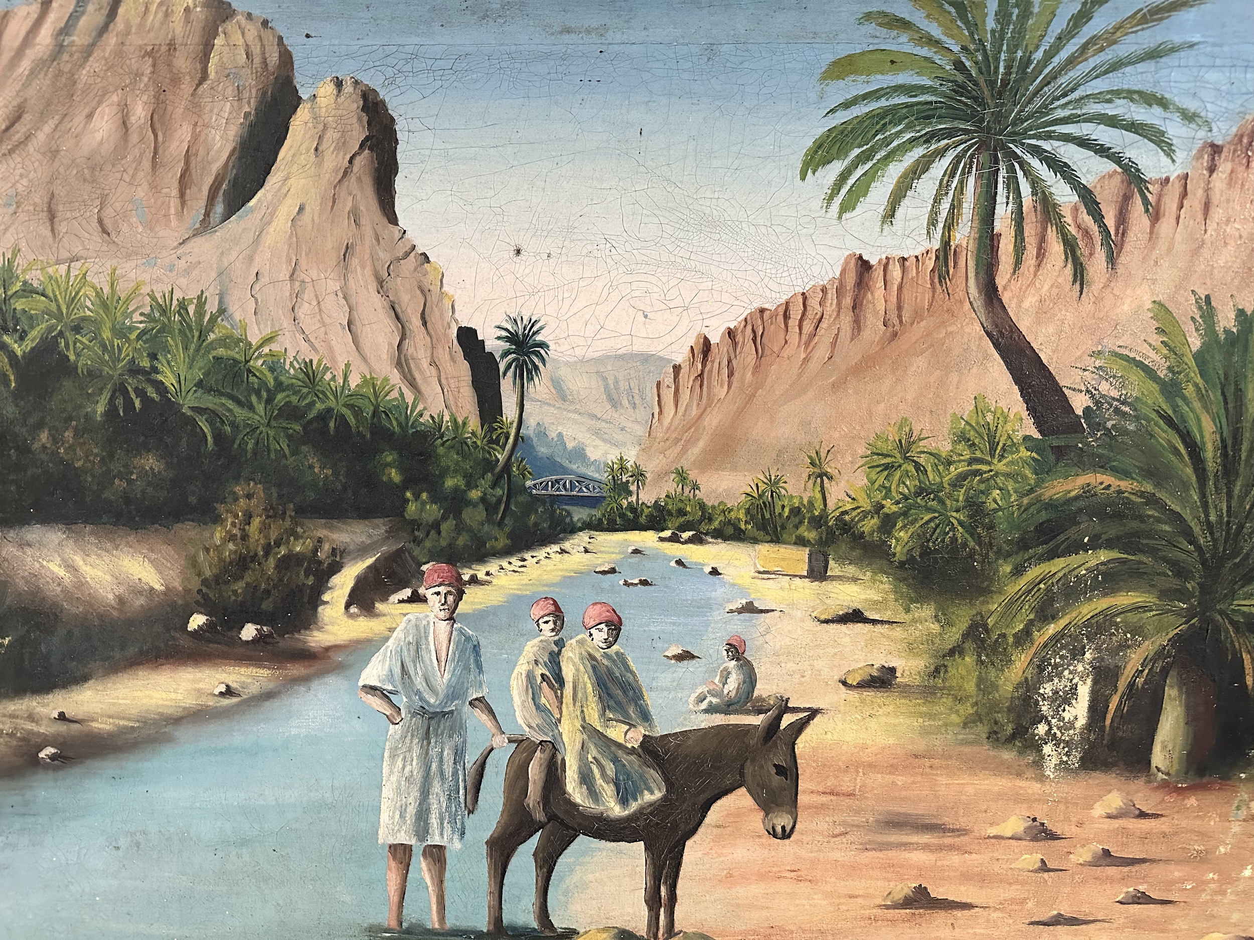 Tableau Orientaliste. BroTab4. La Route des Rois. Brocante