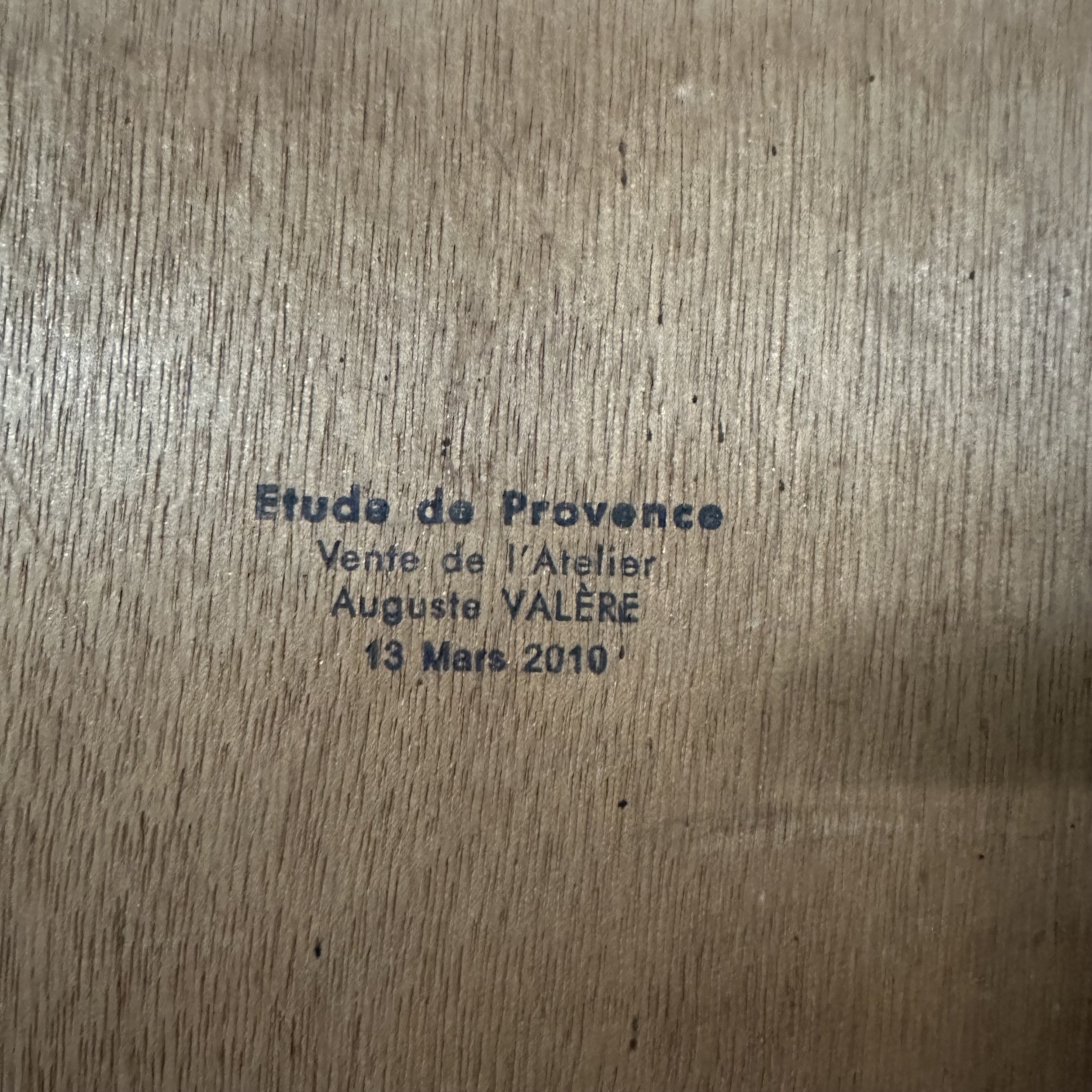 Tableau Paysage Provençal Auguste Valère. BroTabAV2. La Route des Rois. Brocante