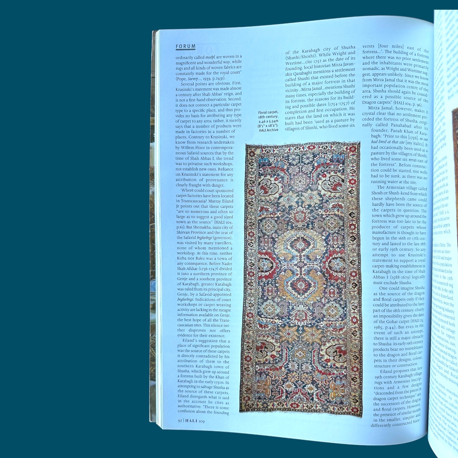 Revue: HALI. Carpet, Textile and Islamic Art. N°109 Mars/Avril 2000. La Route des Rois. Librairie. Art. Artisanat