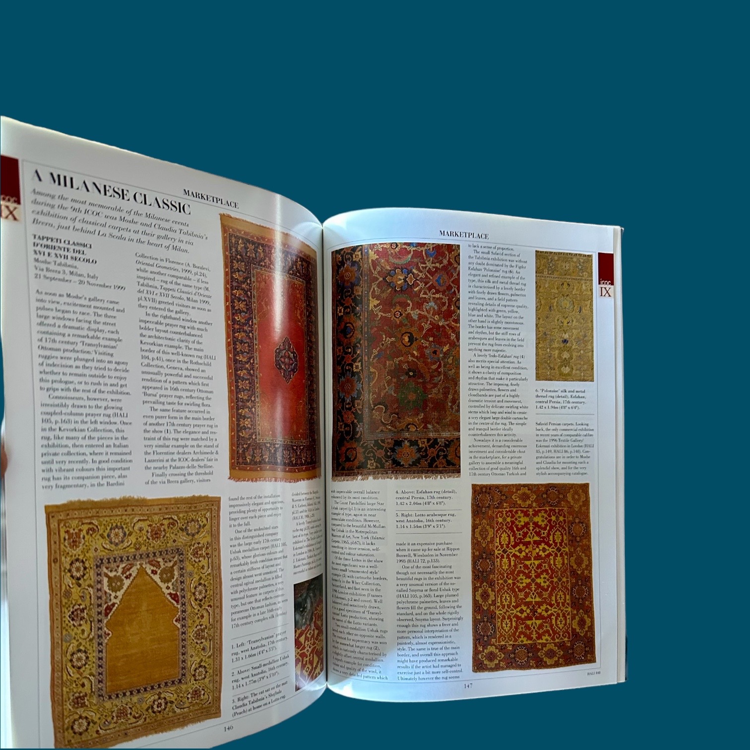 Revue : HALI. The international Magazine of Antique Carpet and Textile Art. N° 108 Janv./ Fev. 2000. La Route des Rois. Librairie. Art. Artisanat