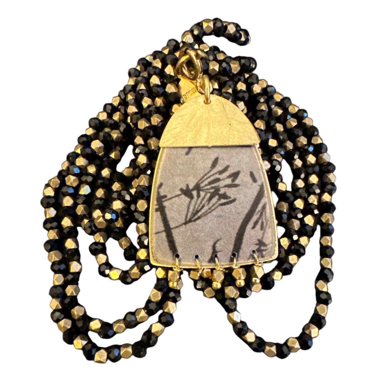 Collier Jasmine Noires et Cendres. BijA13. La Route des Rois. Lifestyle. Bijoux