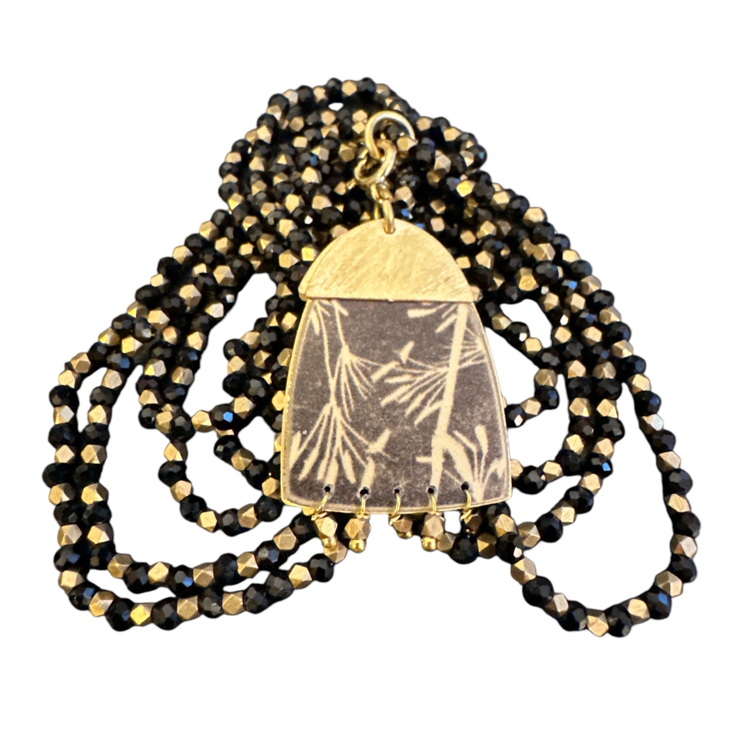 Collier Jasmine Noires et Cendres. BijA13. La Route des Rois. Lifestyle. Bijoux