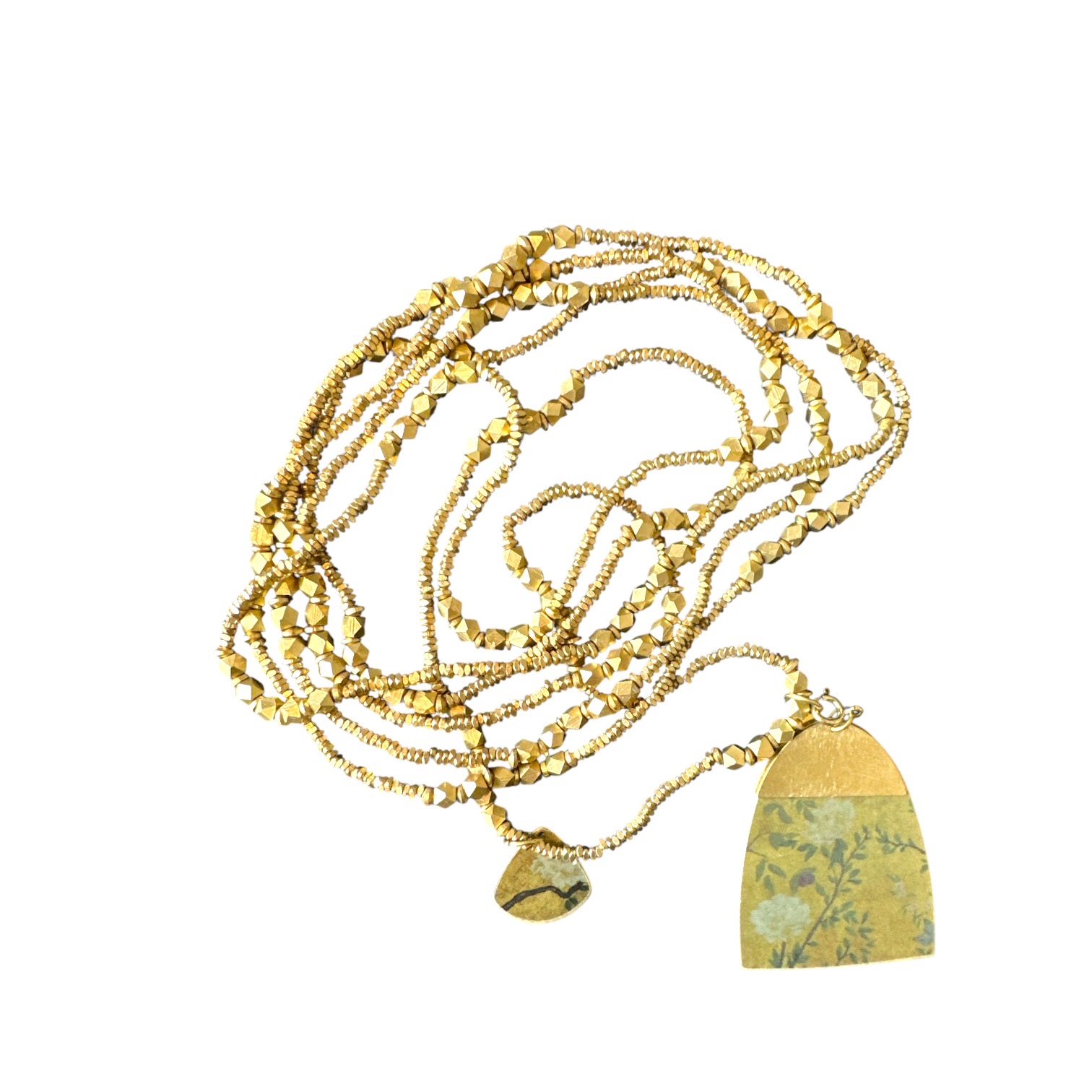 Collier Yazira Carmin et Antique Gold. BijA14. La Route des Rois. Lifestyle. Bijoux