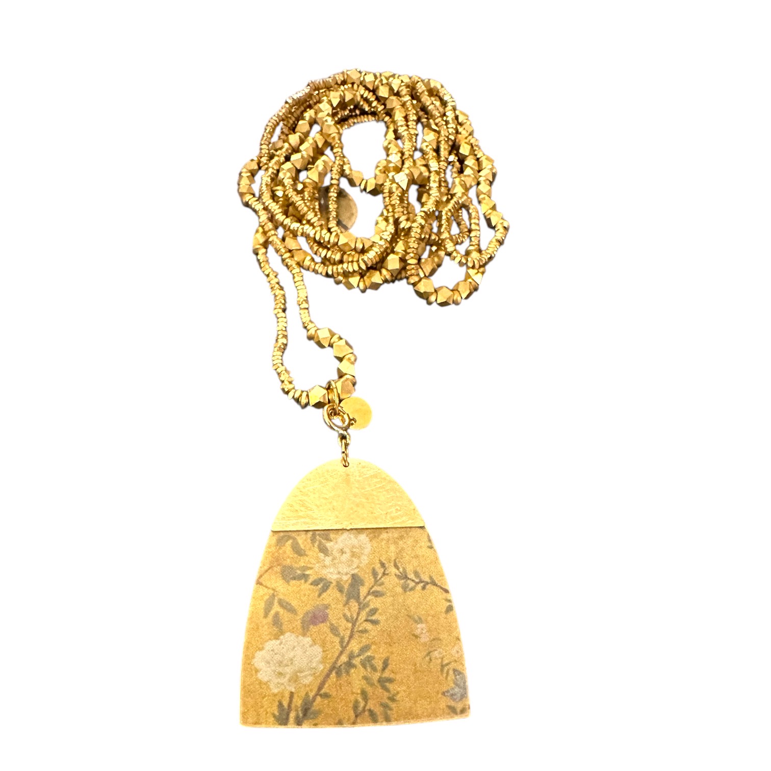 Collier Yazira Carmin et Antique Gold. BijA14. La Route des Rois. Lifestyle. Bijoux