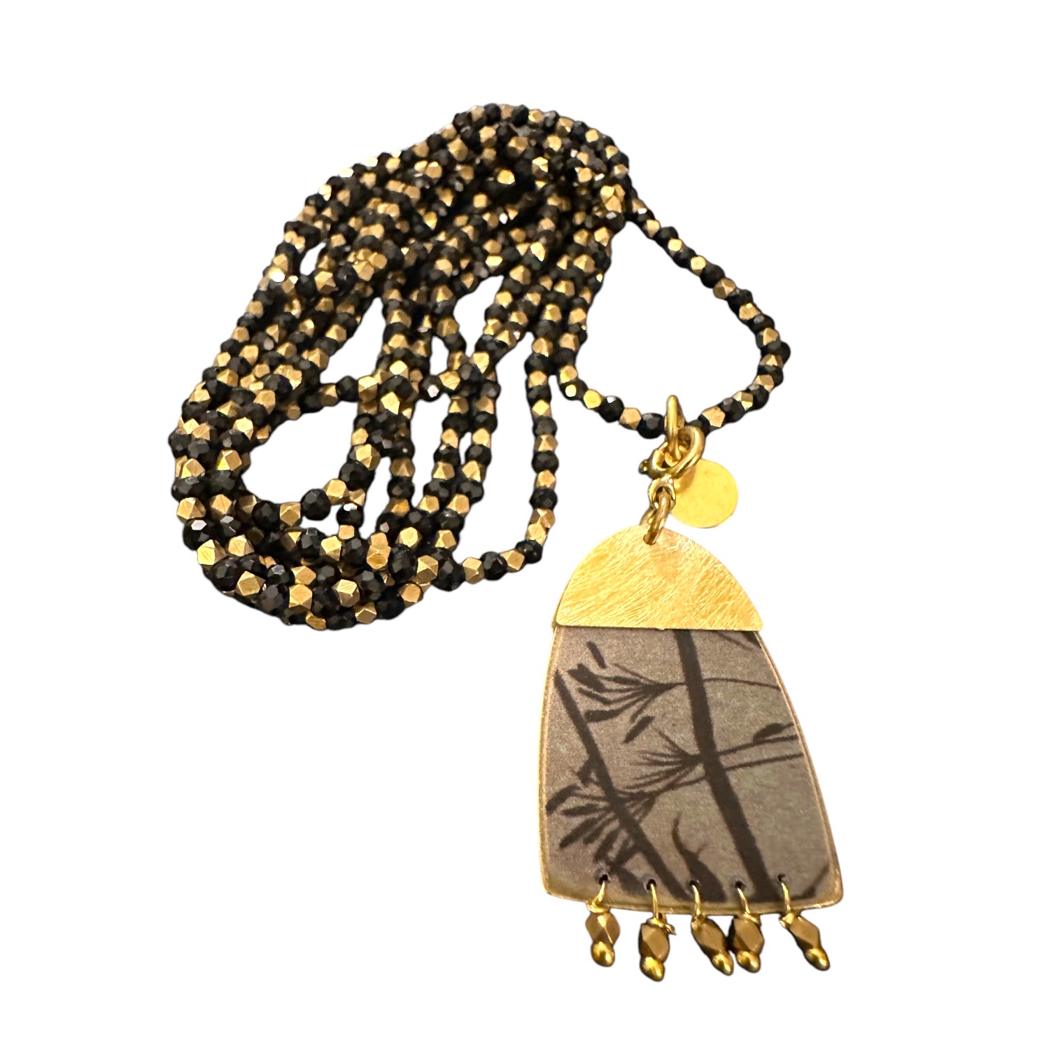 Collier Jasmine Noires et Cendres. BijA13. La Route des Rois. Lifestyle. Bijoux