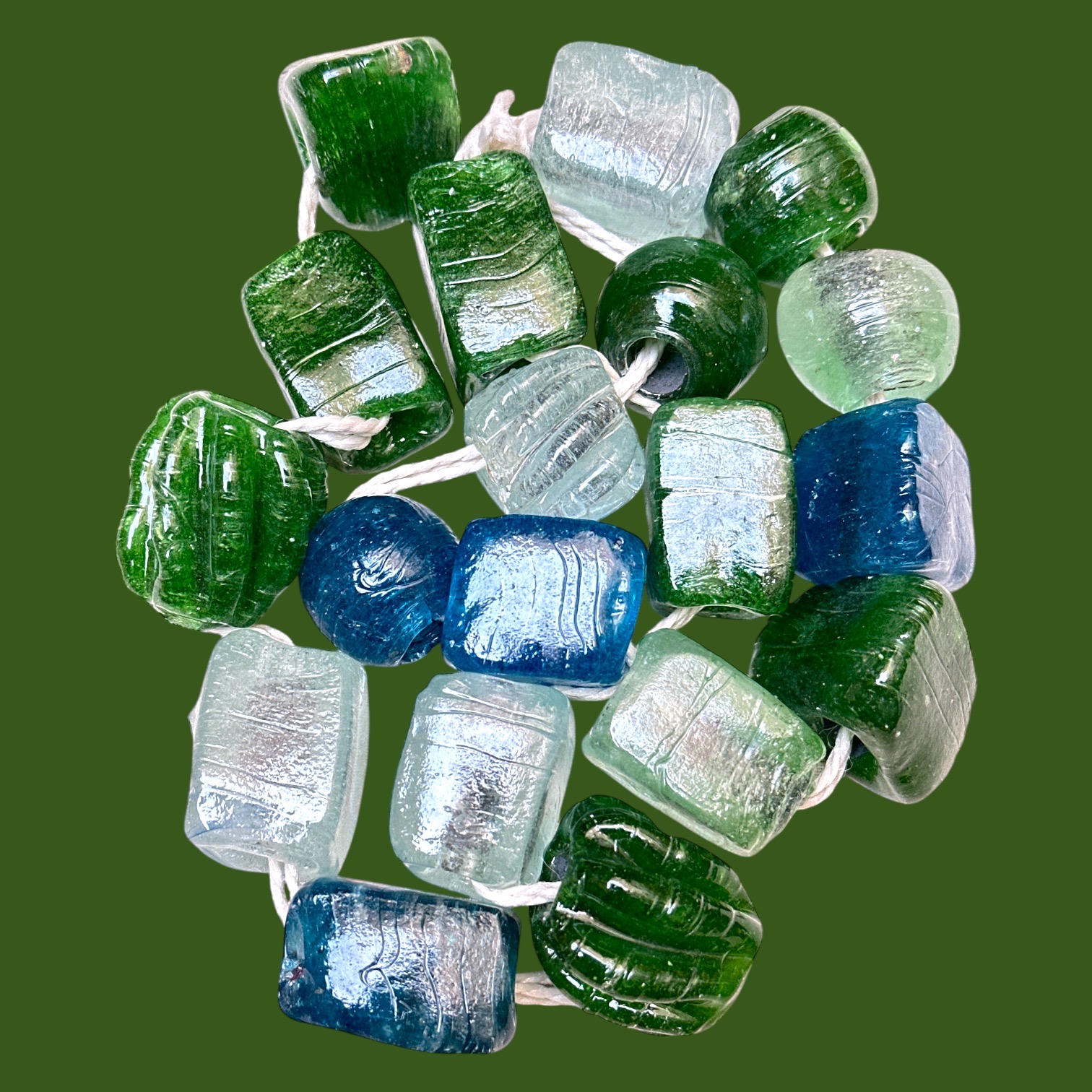 Collier Décoratif Pâte de Verre (44cm)