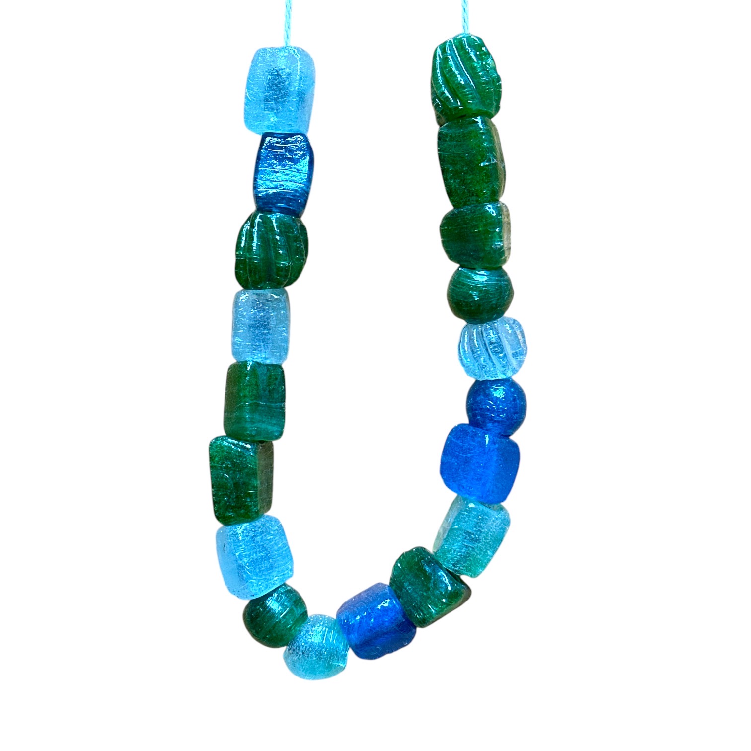 Collier Décoratif Pâte de Verre. VerCol7 La Route des Rois. Lifestyle. Pâte de Verre Décorative