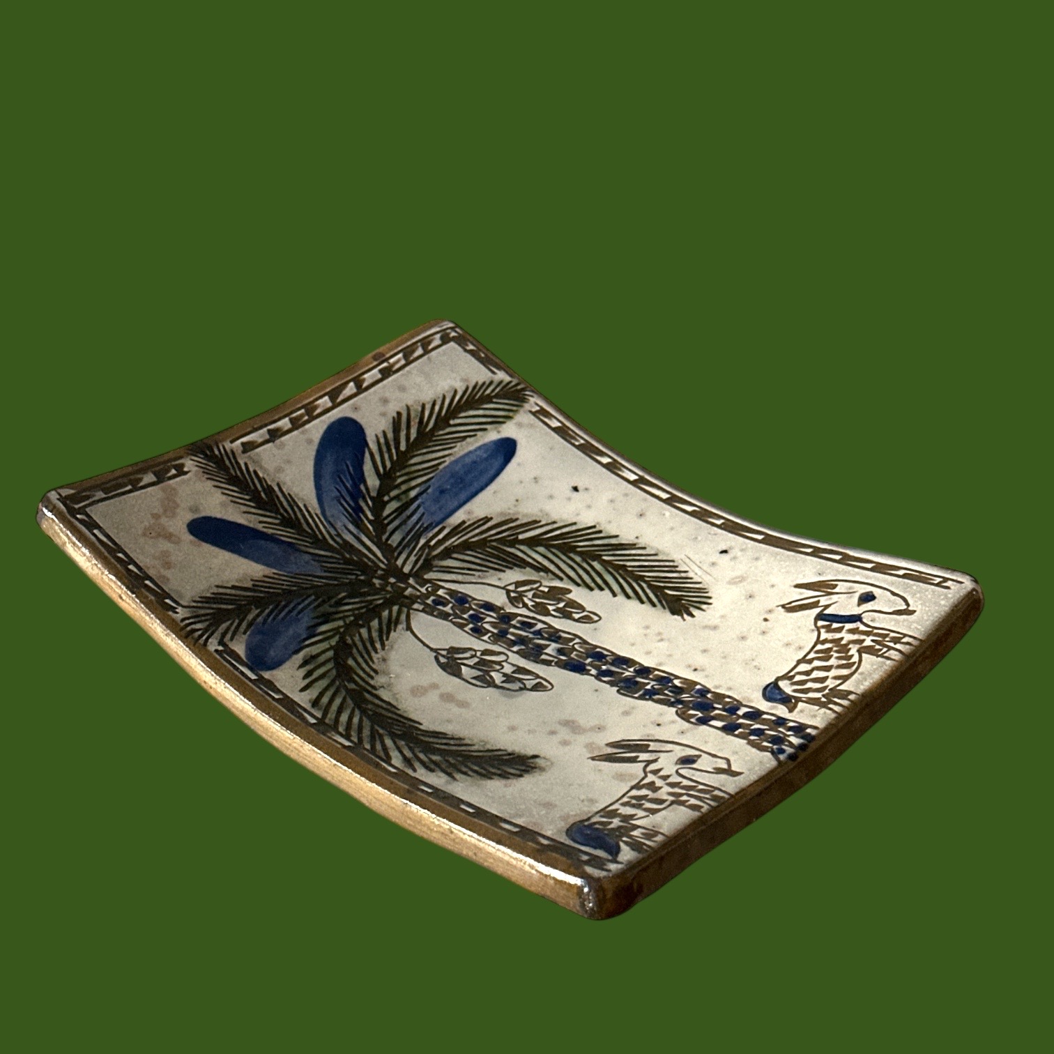 Plat Céramique Ecole du Fayoum (25x6cm)