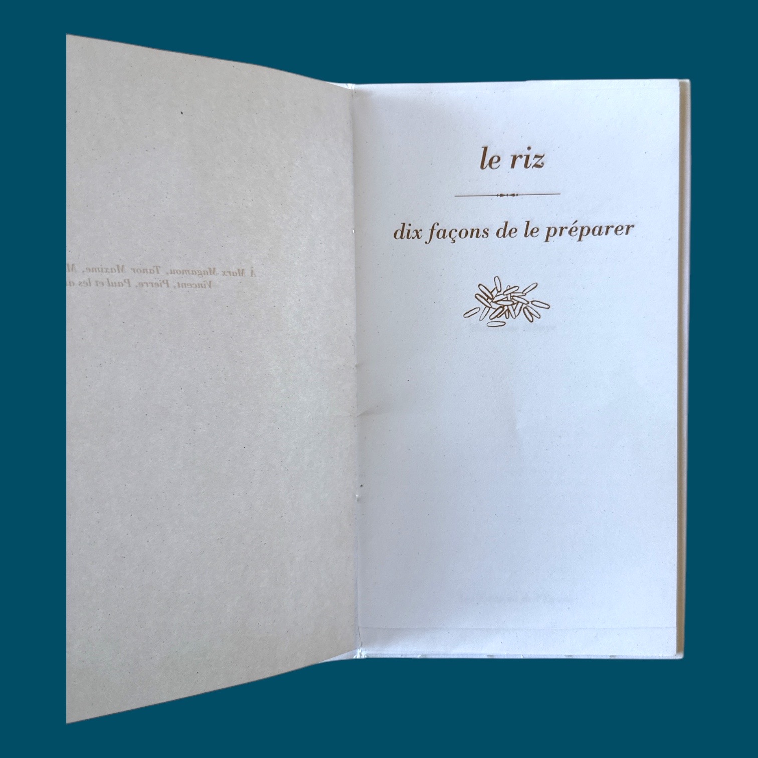 Le Riz - dix façons de le préparer (125x215mm)