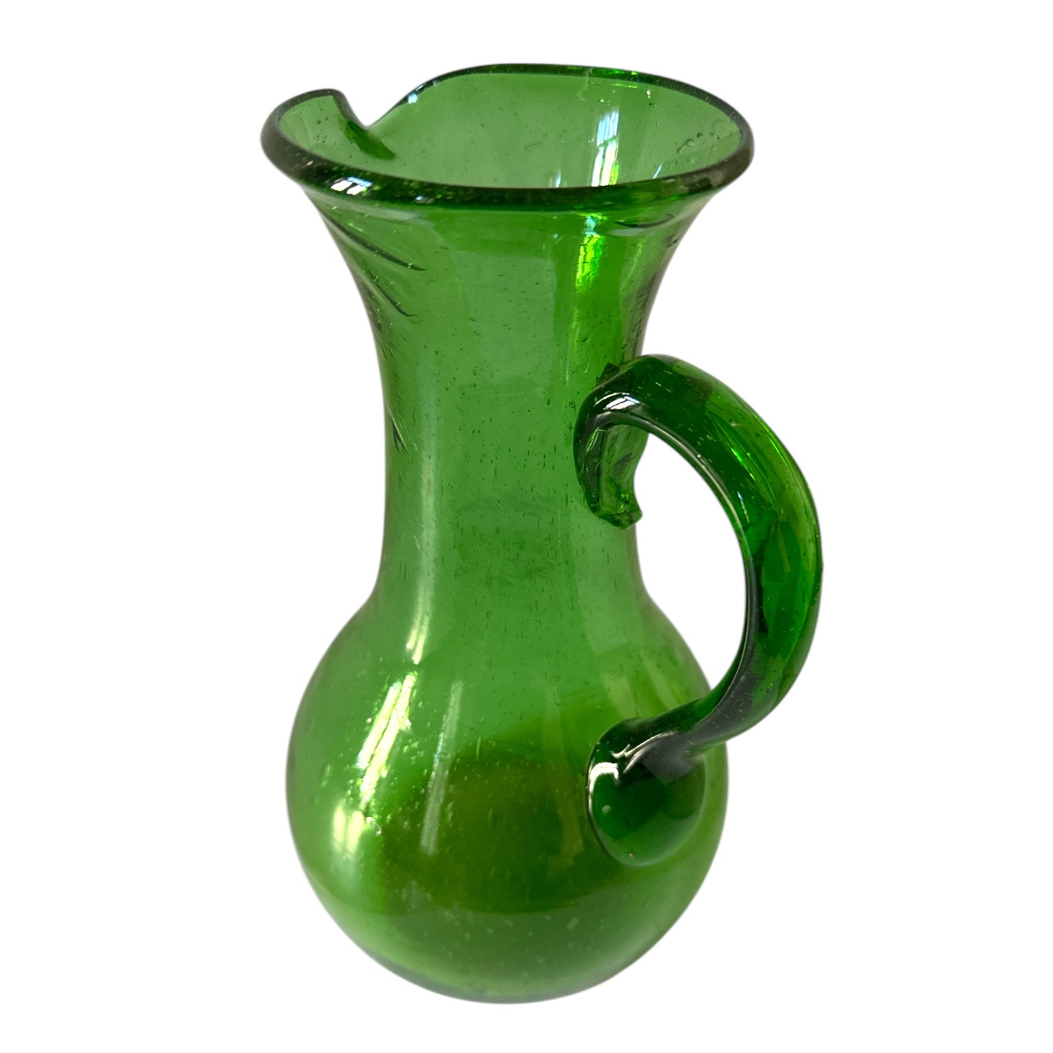 Carafe Wafra verte Egypte. La Route des Rois. Lifestyle. Verre soufflé Egypte