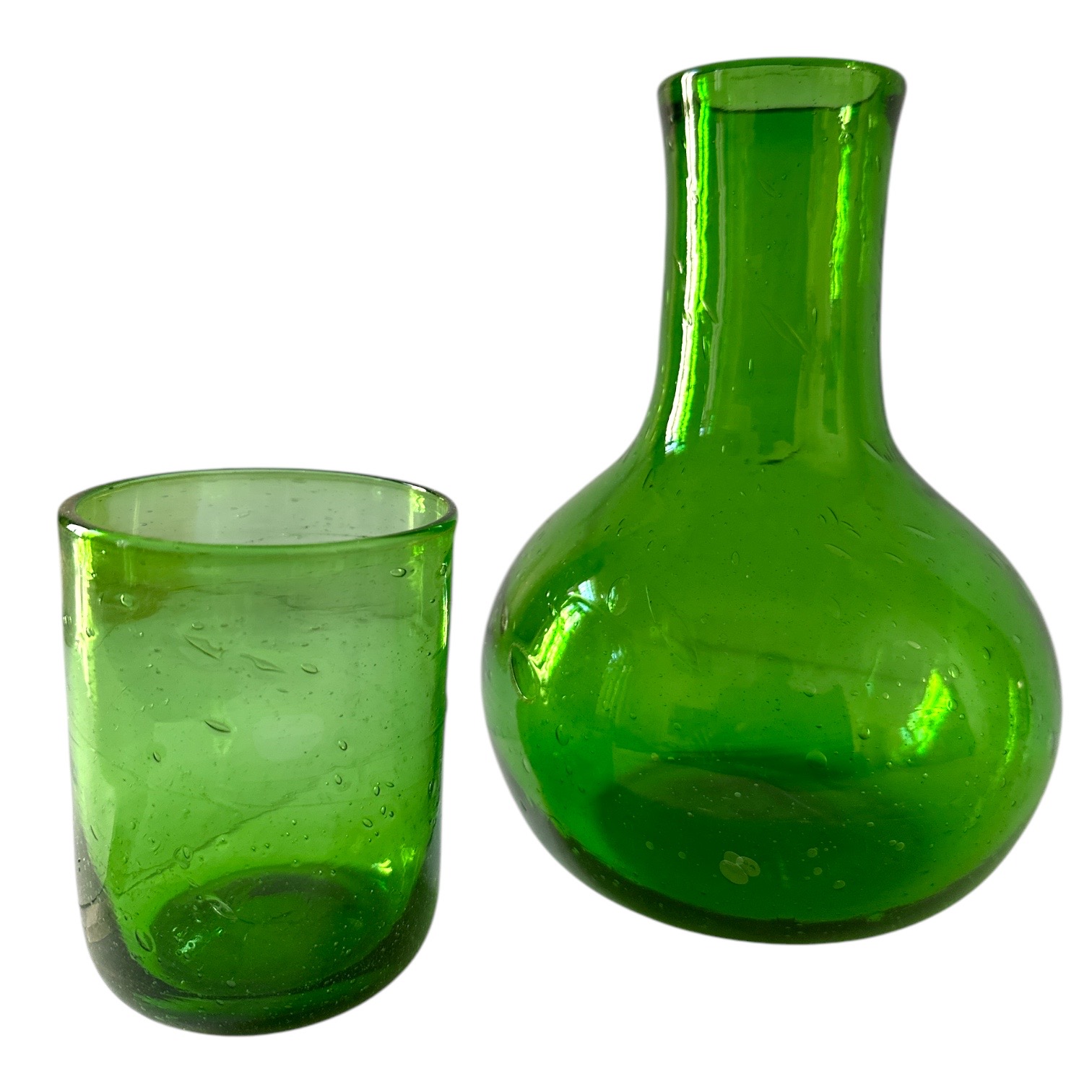 Duo - Carafe Mouna. La Route des Rois. Lifestyle. Verre soufflé Egypte
