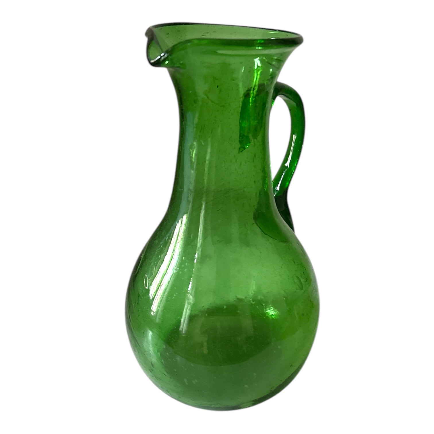 Carafe Wafra verte Egypte. La Route des Rois. Lifestyle. Verre soufflé Egypte