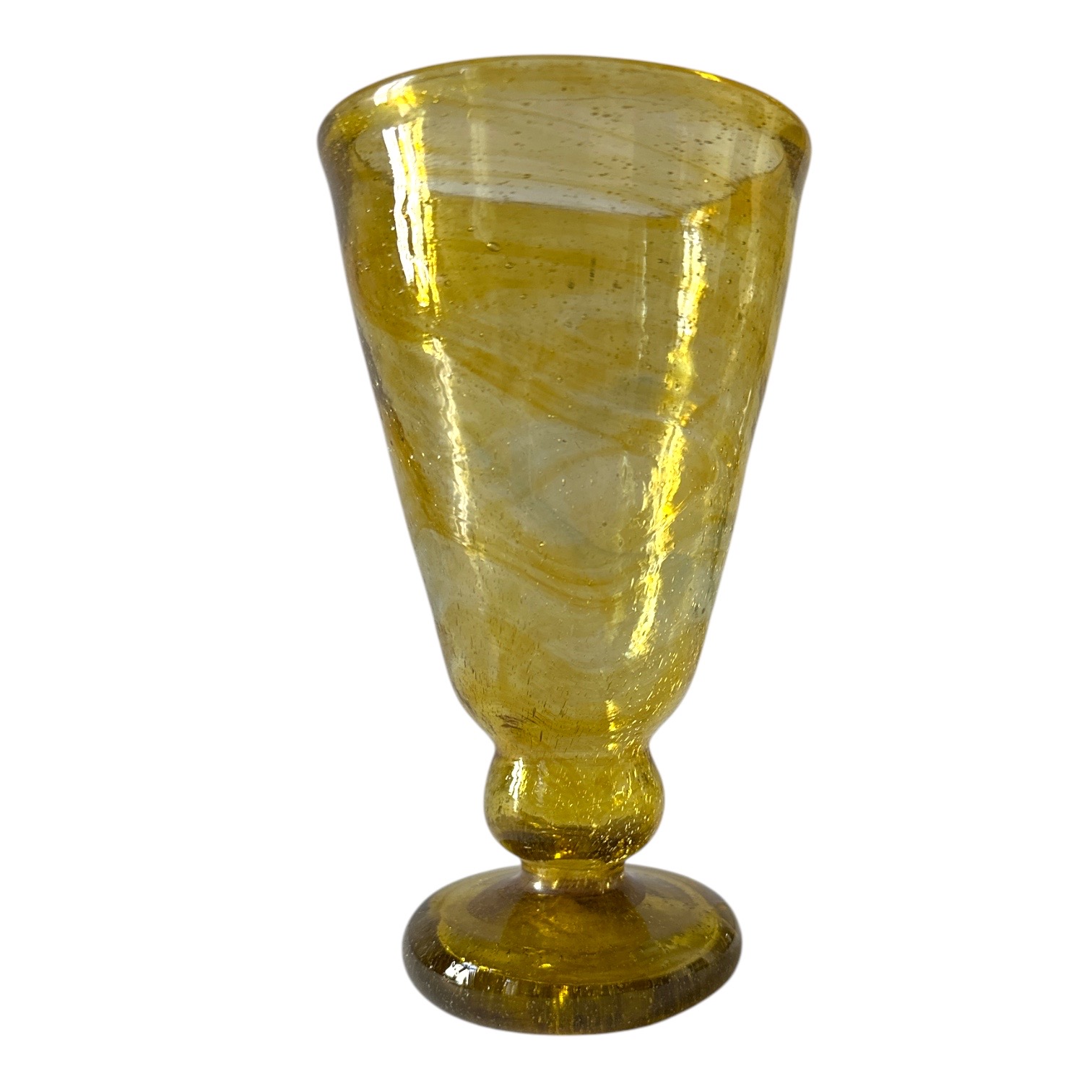 Verre à pied Jafar doré Egypte. VerJa1. La Route des Rois. Lifestyle. Verres Soufflés Egypte
