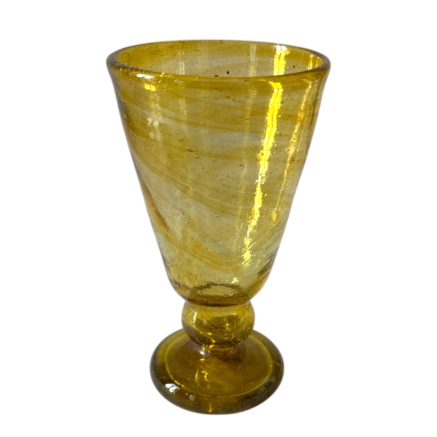 Verre à pied Jafar doré Egypte. VerJa1. La Route des Rois. Lifestyle. Verres Soufflés Egypte