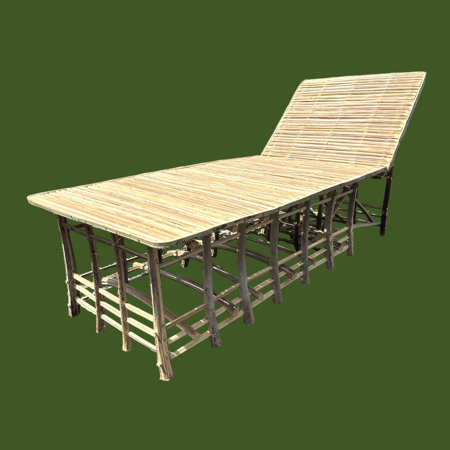 Meuble Artisanal en Bois de Palmier Dattier-Chaise Longue New Paloma-Egypte. MobNPCl. La Route des Rois. Lifestyle. Mobilier artisanal