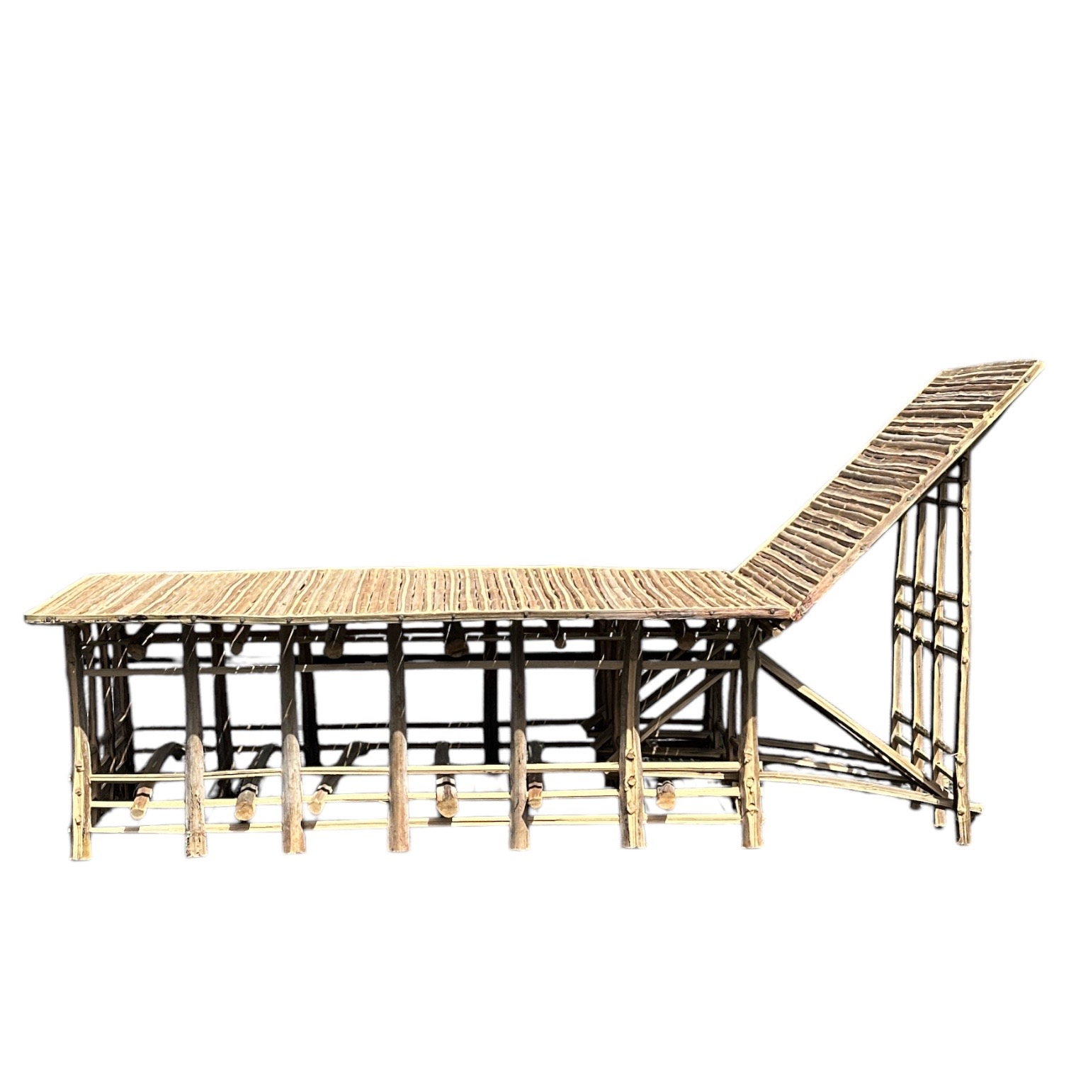 Meuble Artisanal en Bois de Palmier Dattier-Chaise Longue New Paloma-Egypte. MobNPCl. La Route des Rois. Lifestyle. Mobilier artisanal