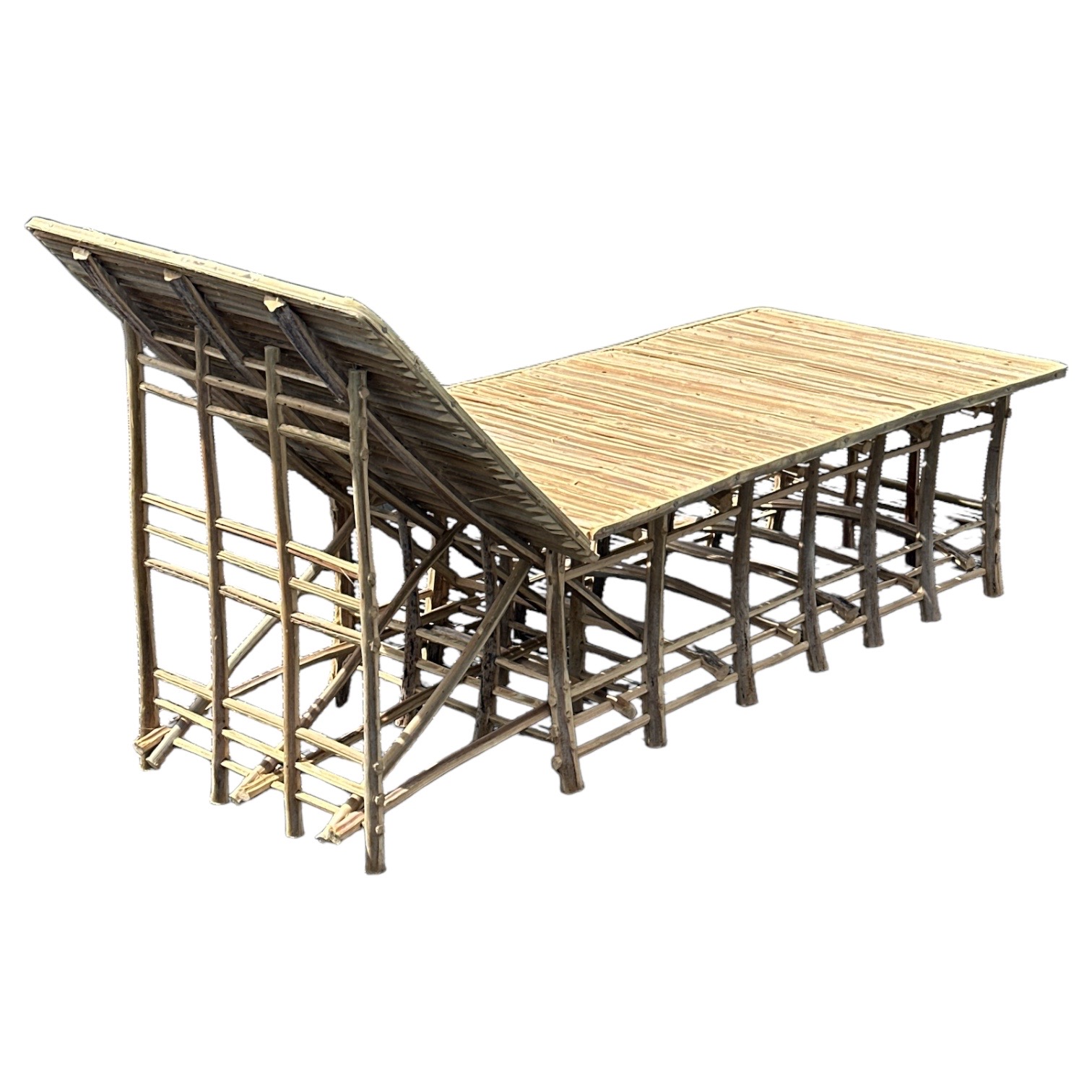 Meuble Artisanal en Bois de Palmier Dattier-Chaise Longue New Paloma-Egypte. MobNPCl. La Route des Rois. Lifestyle. Mobilier artisanal
