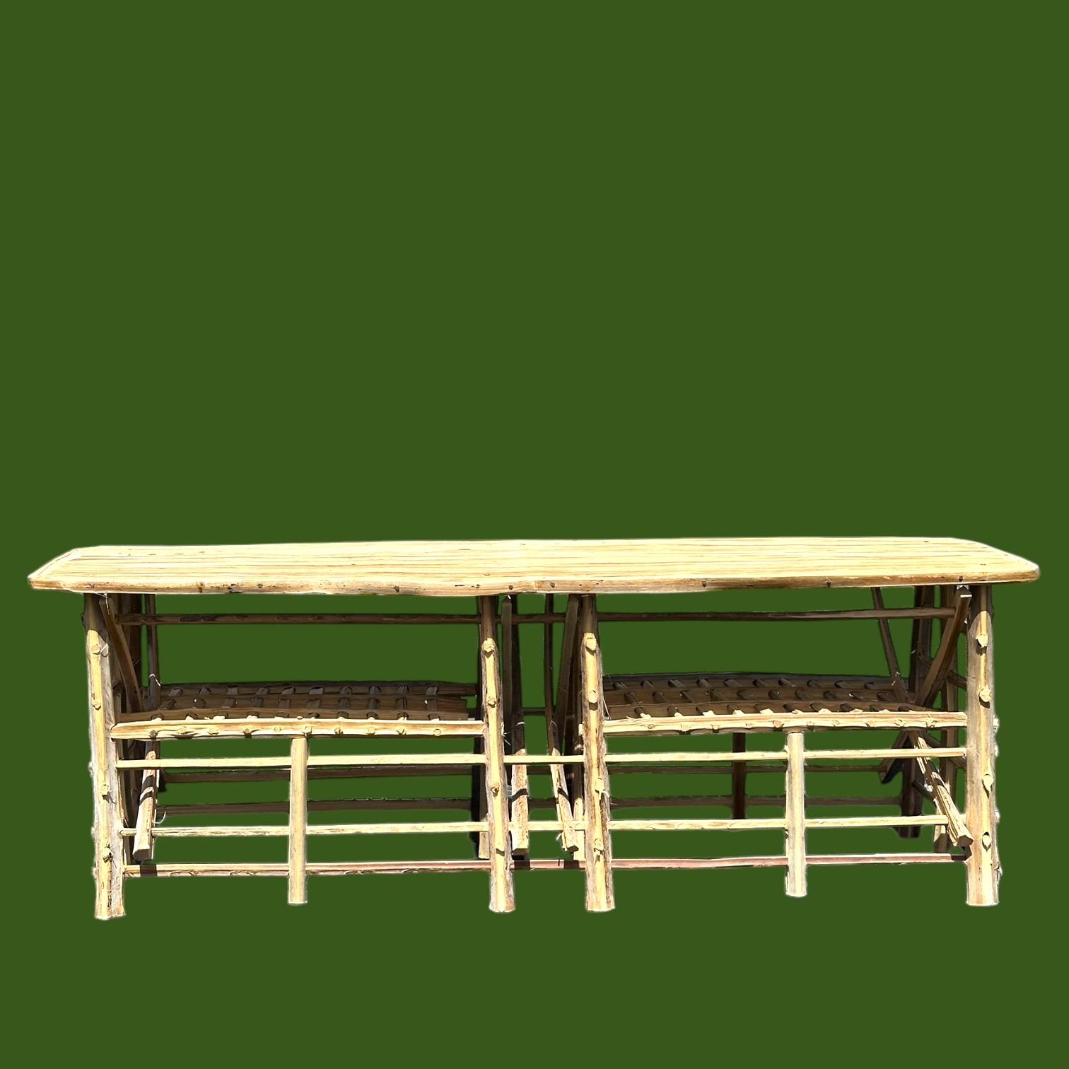 Meuble Artisanal en Bois de Palmier Dattier-Banc Salam-Egypte. MobSB. La Route des Rois. Lifestyle. Mobilier artisanal