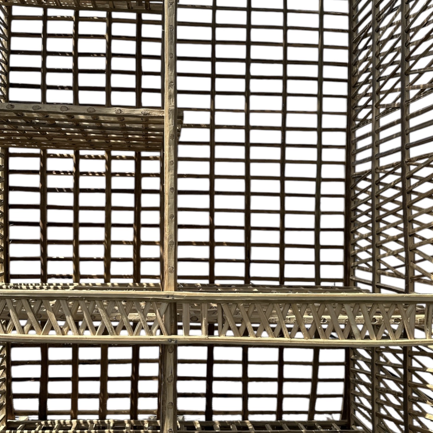 Meuble Artisanal en Bois de Palmier Dattier-Etagere Hadiran-Egypte. MobPHA. La Route des Rois. Lifestyle. Mobilier artisanal
