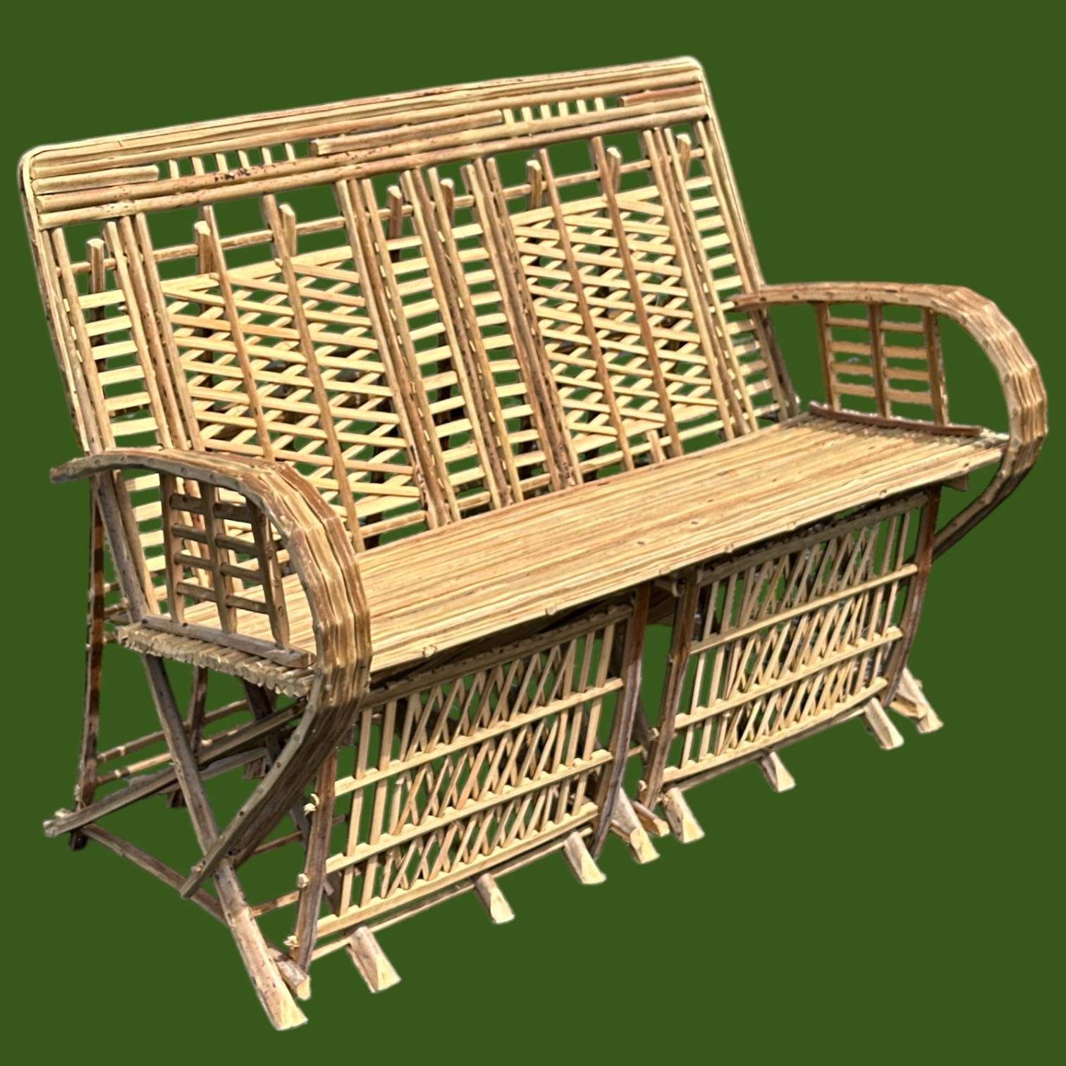 Meuble Artisanal en Bois de Palmier Dattier-banquette Thiqa-Egypte. MobPBT. La Route des Rois. Lifestyle. Mobilier artisanal