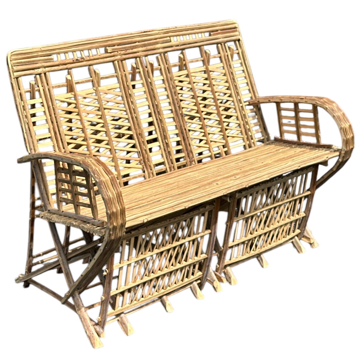 Meuble Artisanal en Bois de Palmier Dattier-banquette Thiqa-Egypte. MobPBT. La Route des Rois. Lifestyle. Mobilier artisanal