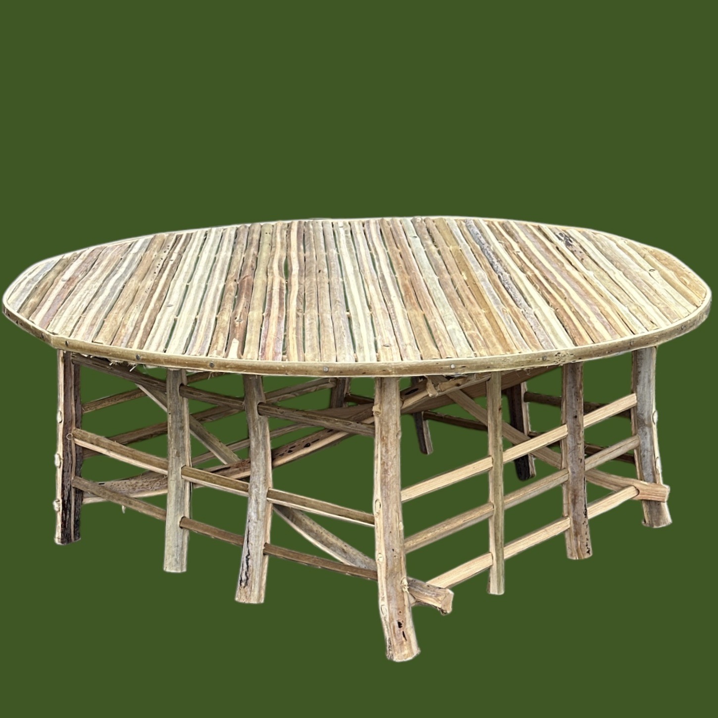 Meuble Artisanal en Bois de Palmier Dattier-Table basse Nadim-Egypte. La Route des Rois. Lifestyle. Mobilier artisanal
