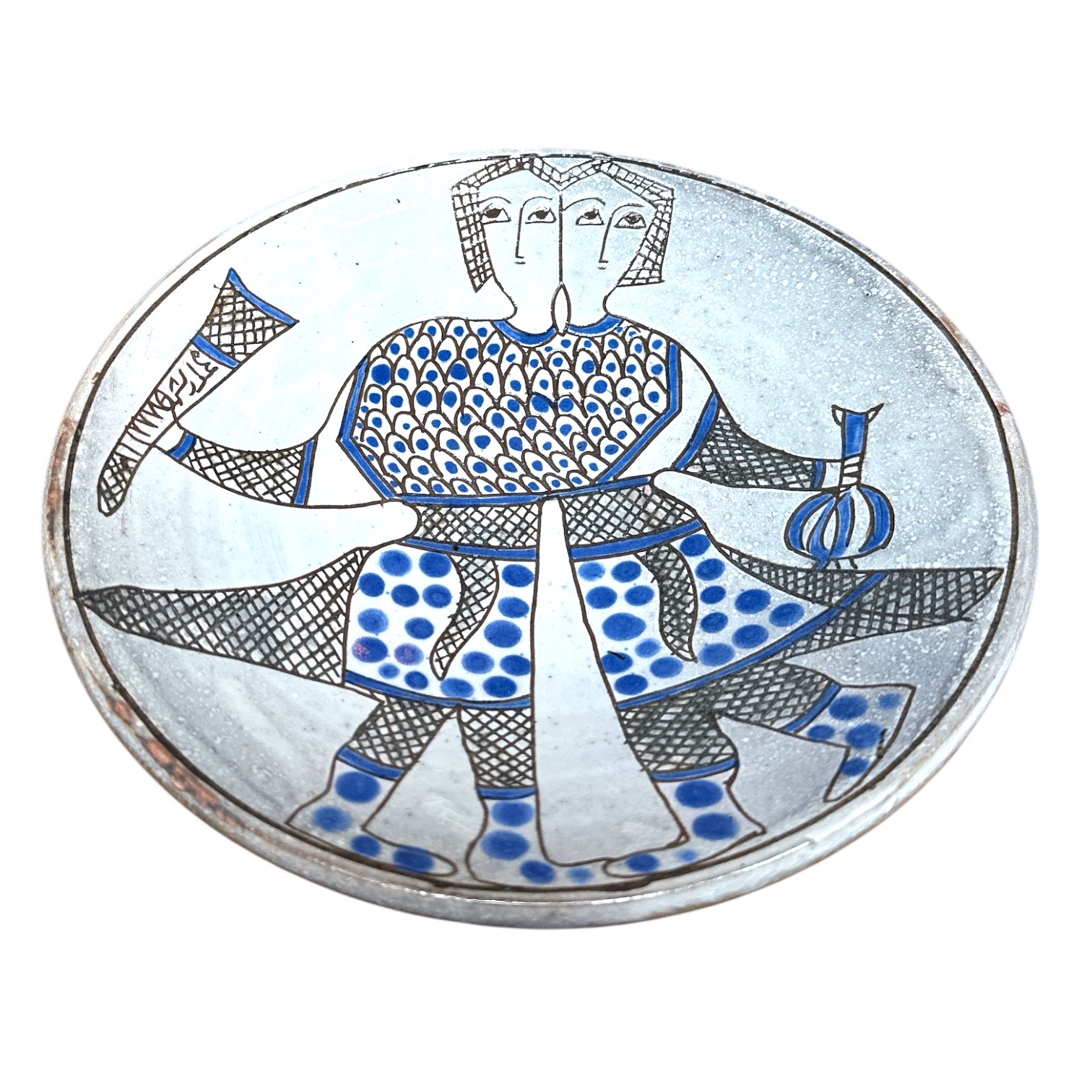 Plat céramique Ecole du Fayoum. CerPlatF11. La Route des Rois. Lifestyle. Céramique