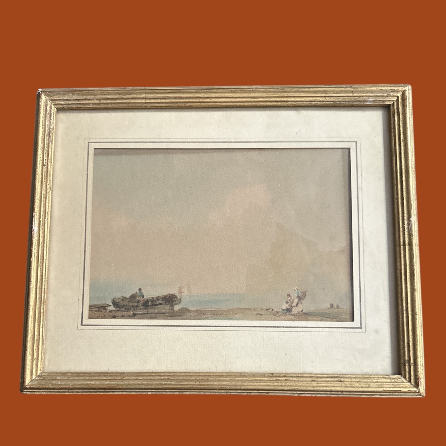 Aquarelle par Jules Jamin vers 1855 (28x23cm)
