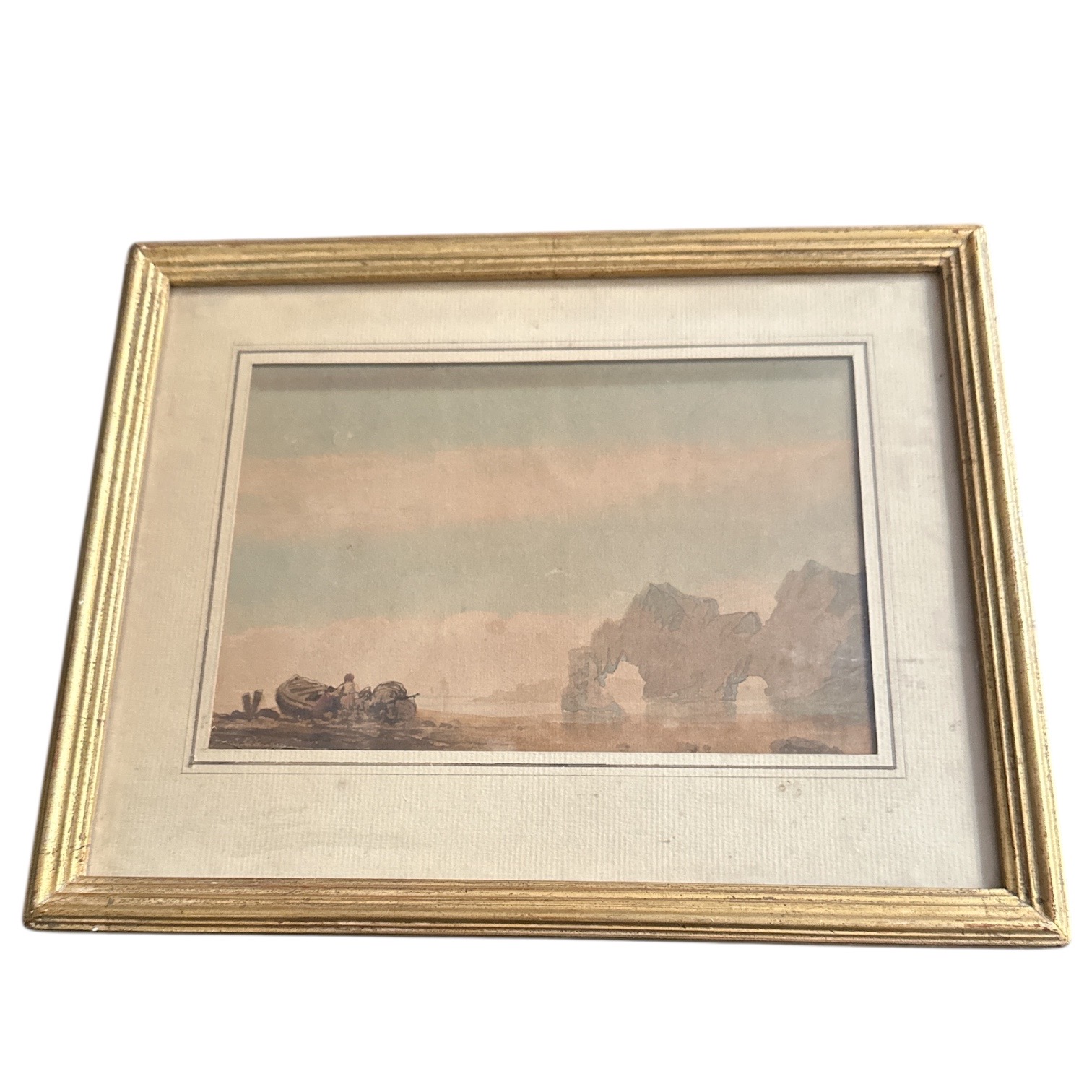 Aquarelle par Jules Jamin vers 1855. BroAqJJ1. La Route des Rois. BrocantePhotoroom_20250512_141055