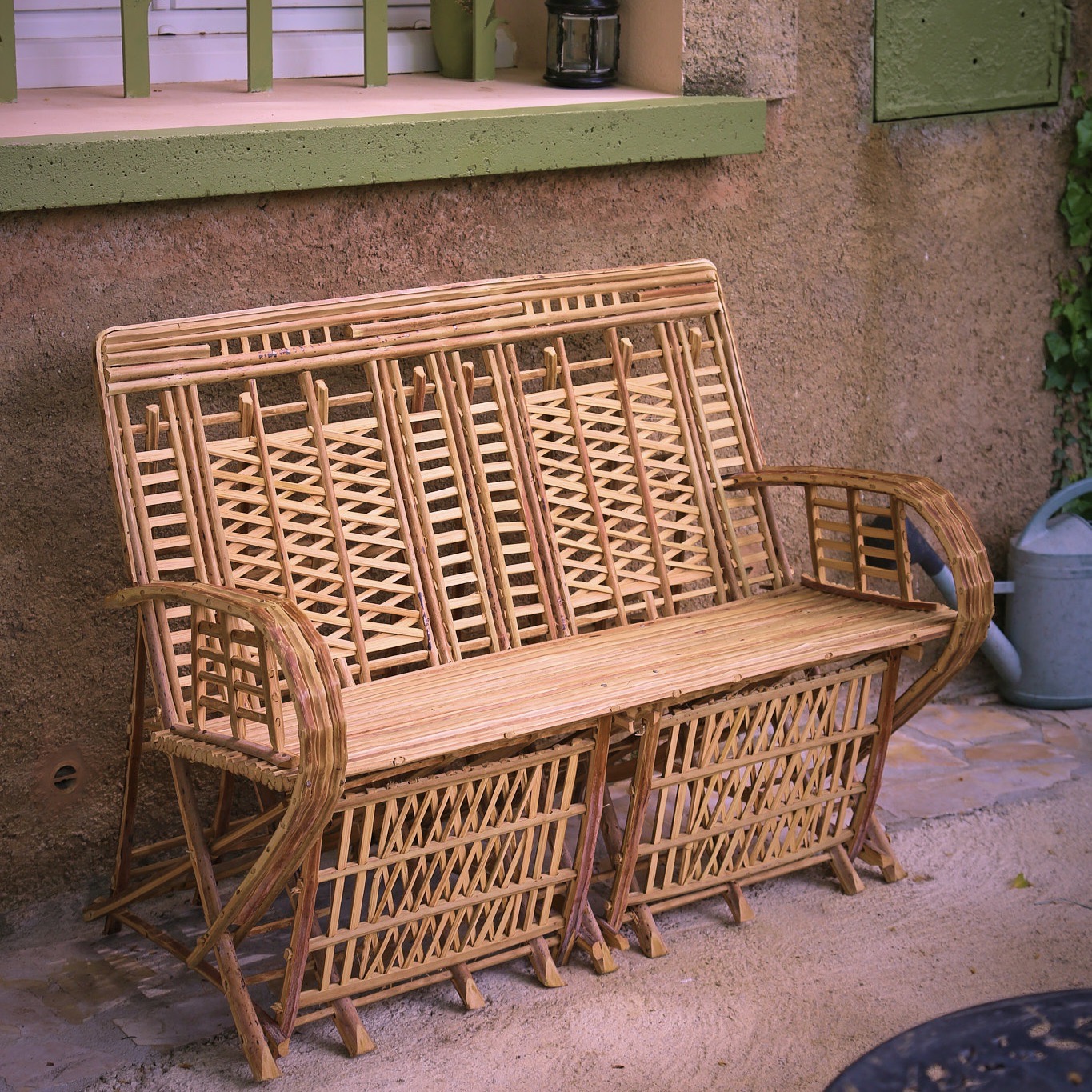 Meuble Artisanal en Bois de Palmier Dattier-banquette Thiqa-Egypte. MobPBT. La Route des Rois. Lifestyle. Mobilier artisanal