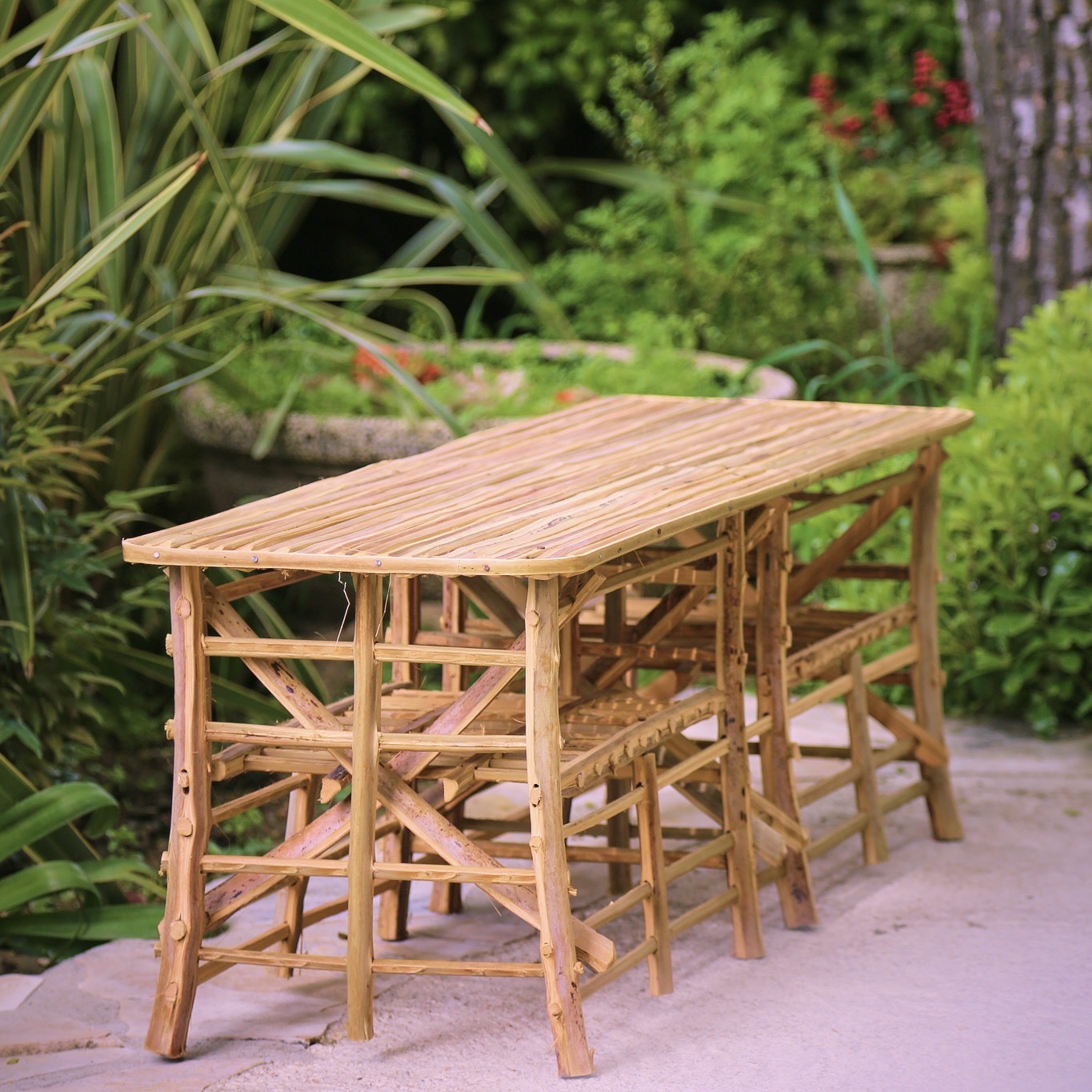 Meuble Artisanal en Bois de Palmier Dattier-Banc Salam. MobSB. La Route des Rois. Lifestyle. Mobilier artisanal