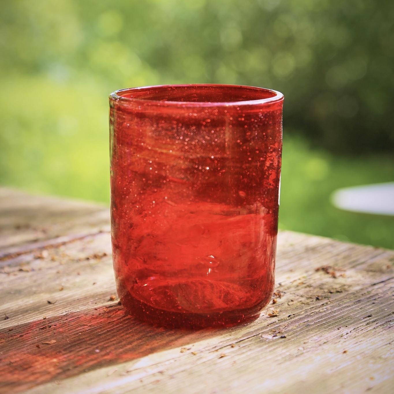 Verre Palantir rouge Egypte (7x10cm)