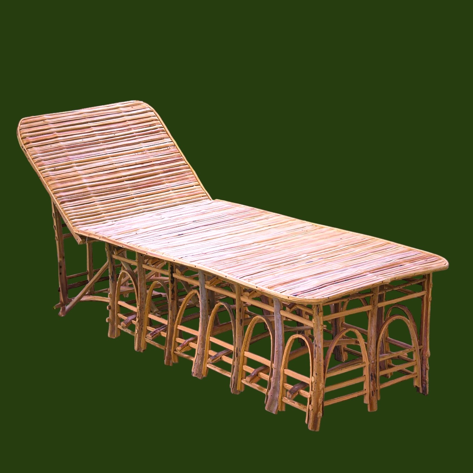 Meuble Artisanal en Bois de Palmier Dattier-Chaise Longue Paloma-Egypte. MobPCl. La Route des Rois. Lifestyle. Mobilier artisanal