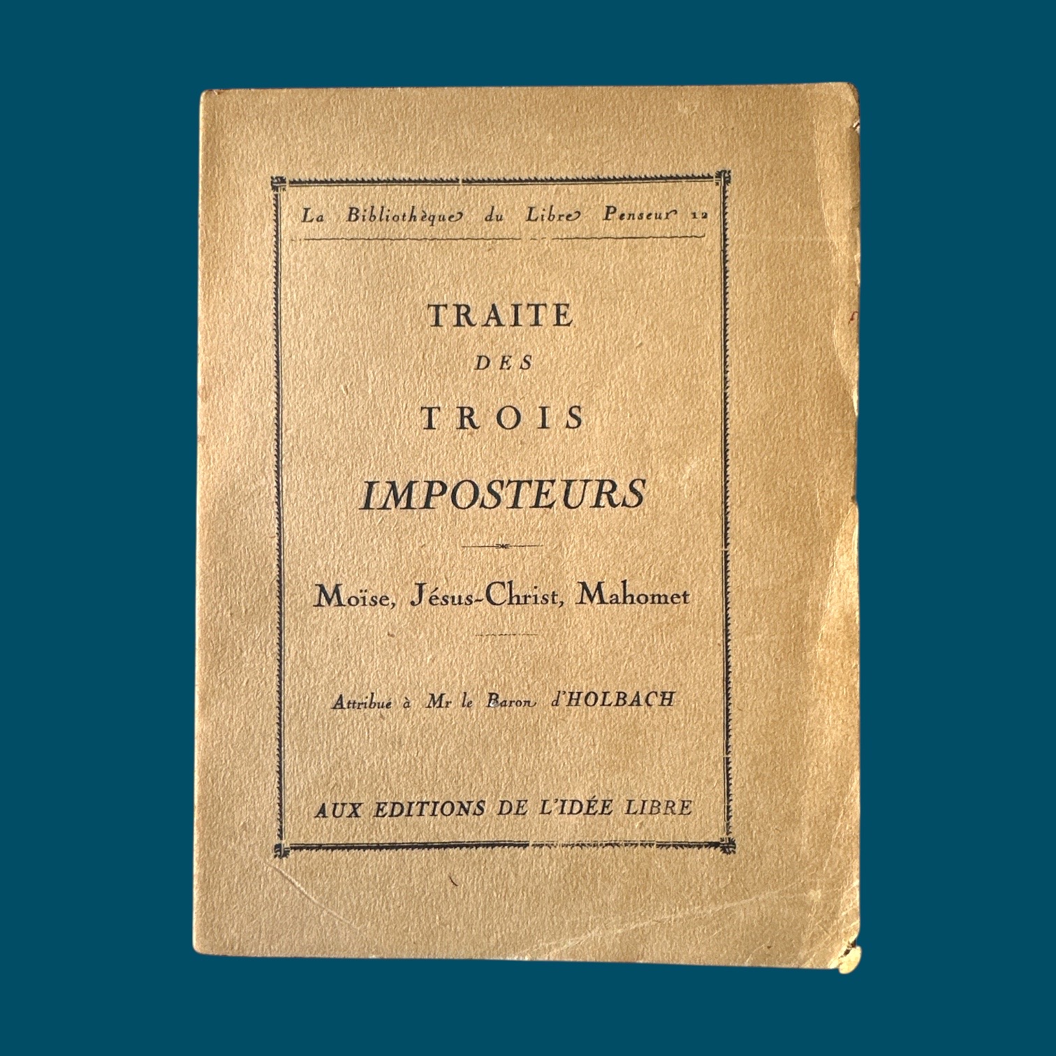 Traité des trois imposteurs (140x185mm)