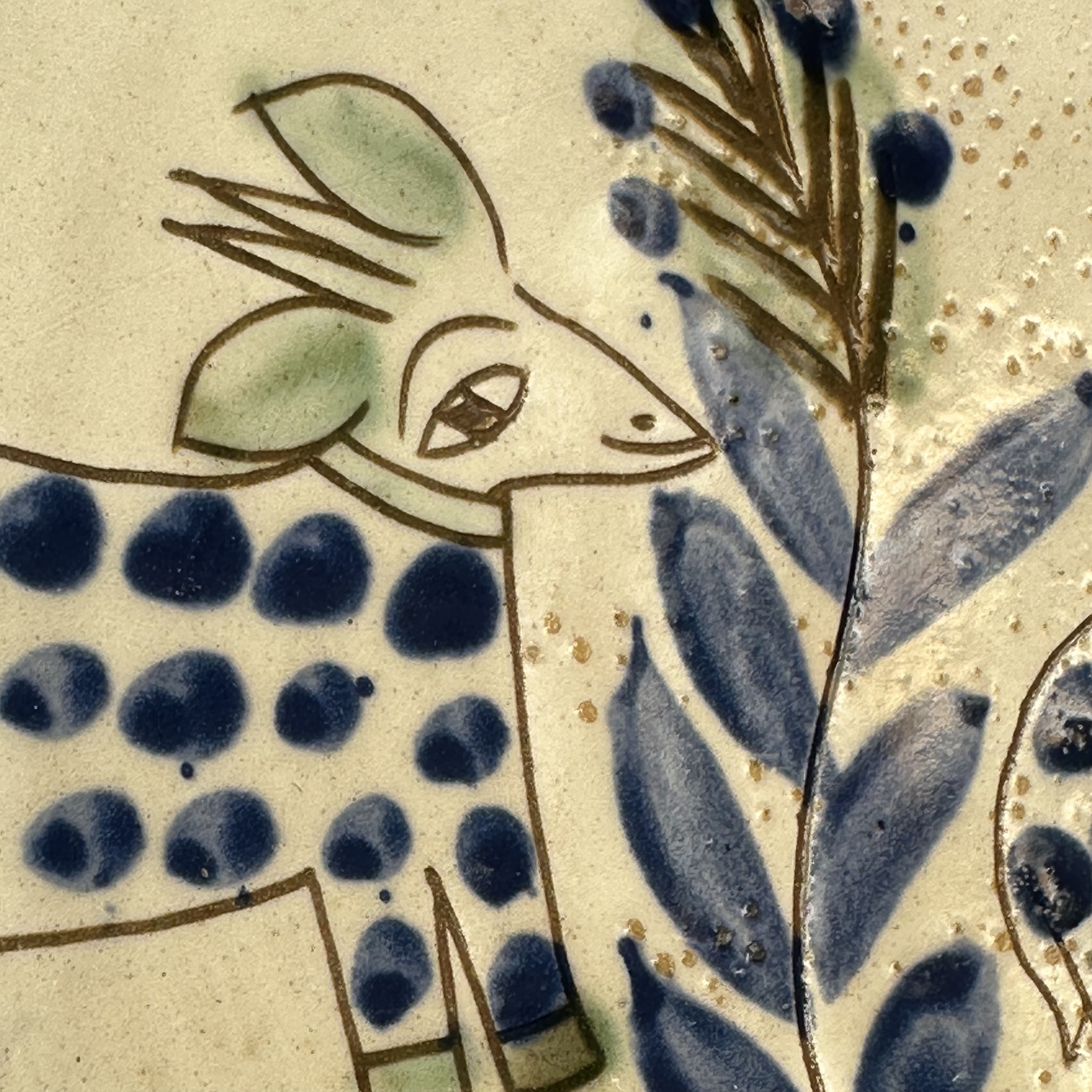 Grand Plat Céramique Ecole du Fayoum. CerPLatF13. La Route des Rois. Lifestyle. Céramique