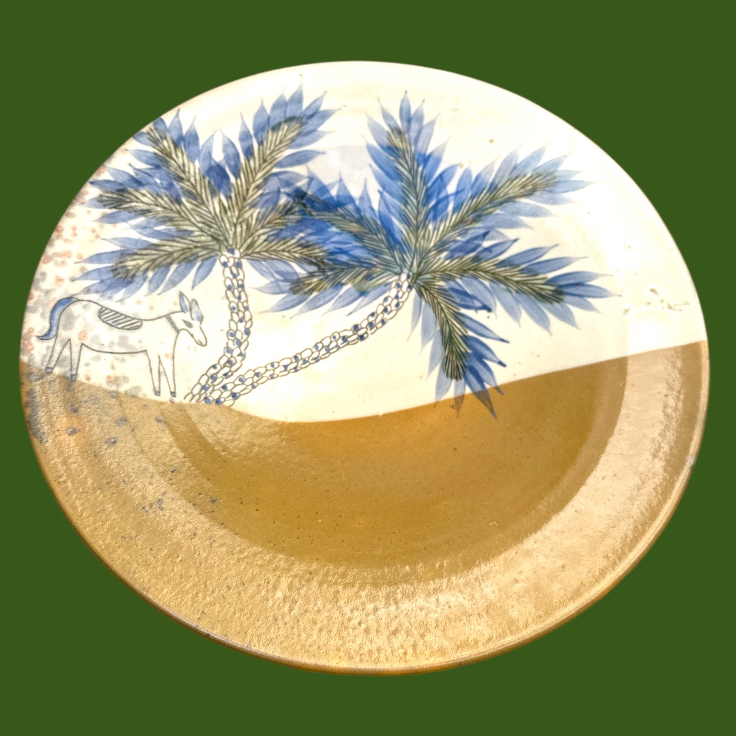 Grand Plat Céramique Ecole du Fayoum (40x7cm)