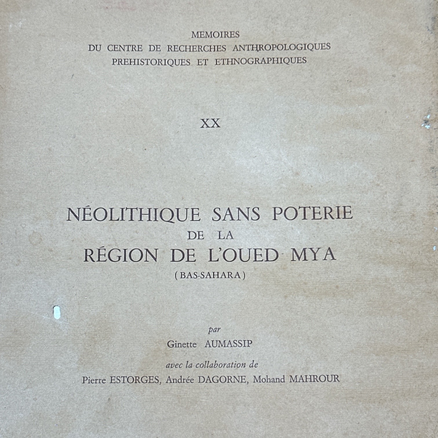 Néolithique sans poterie de la région de L\'Oued Mya (Bas-Sahara) (210x270mm)