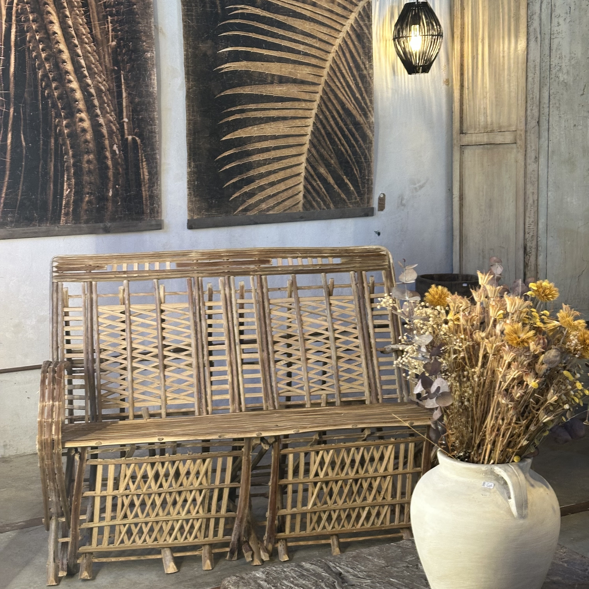 Meuble Artisanal en Bois de Palmier Dattier-banquette Thiqa-Egypte. MobPBT. La Route des Rois. Lifestyle. Mobilier artisanal