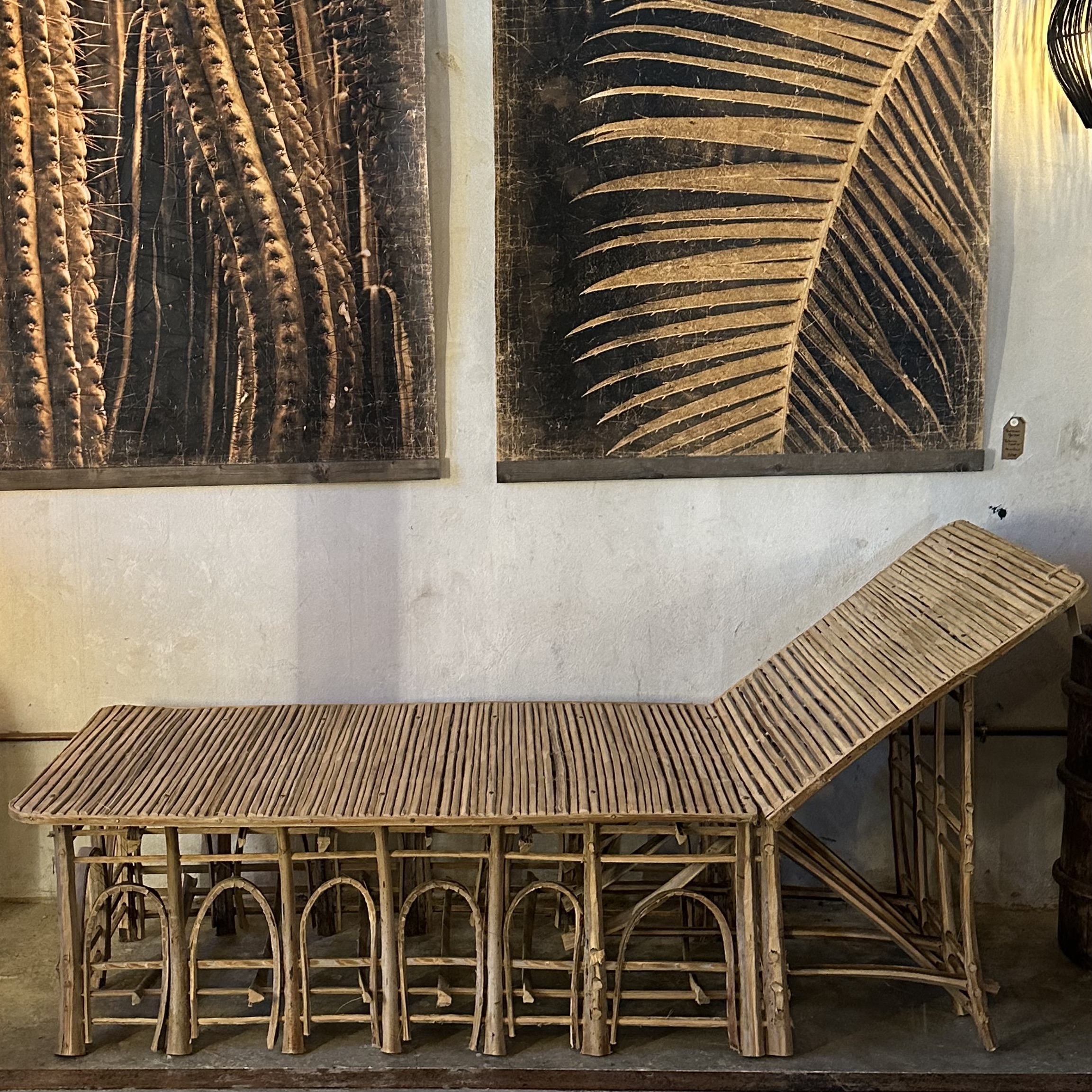 Meuble Artisanal en Bois de Palmier Dattier-Chaise Longue Paloma-Egypte. MobPCl. La Route des Rois. Lifestyle. Mobilier artisanal