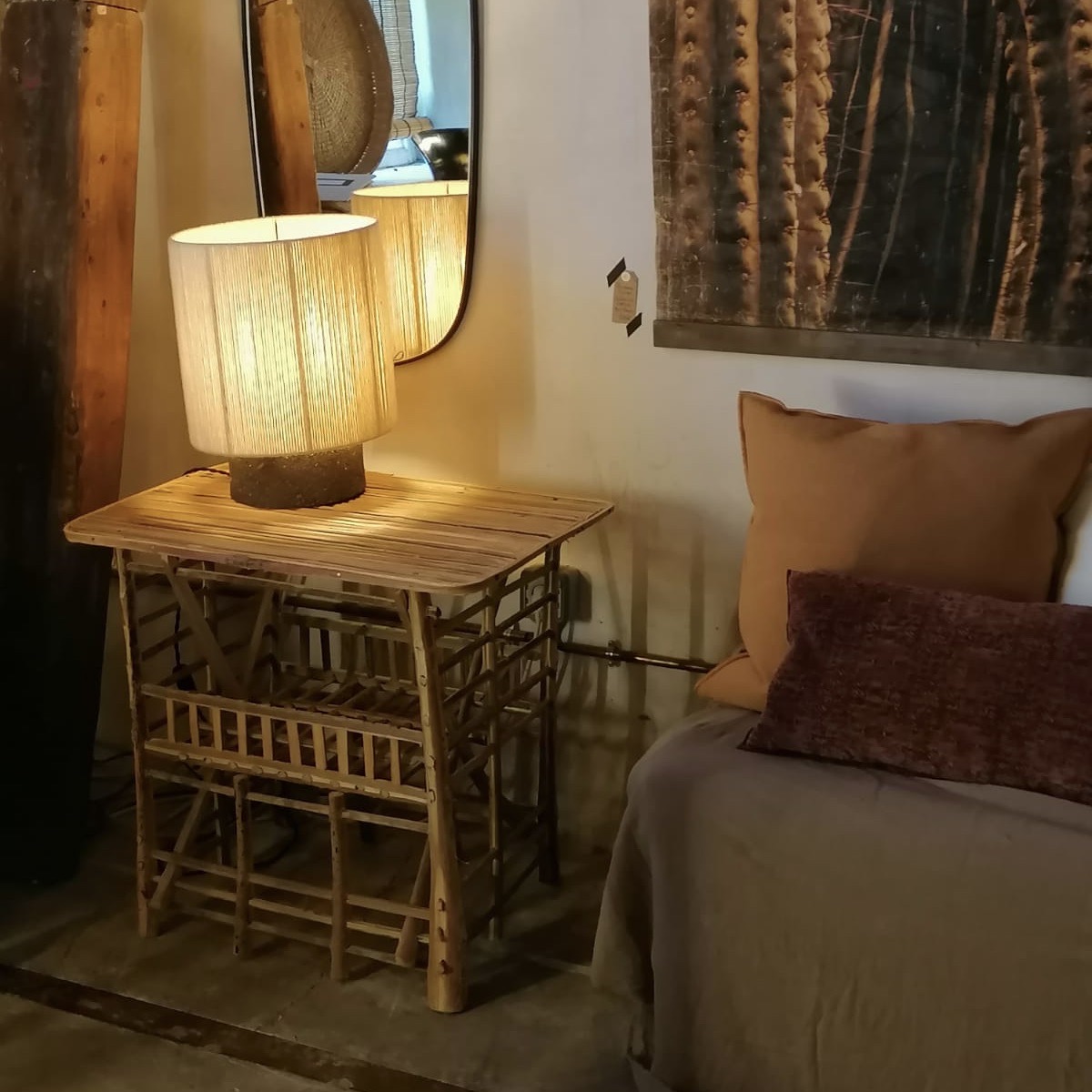 Meuble Artisanal en Bois de Palmier Dattier-Table Aria-Egypte. MobArT. La Route des Rois. Lifestyle. Mobilier artisanal