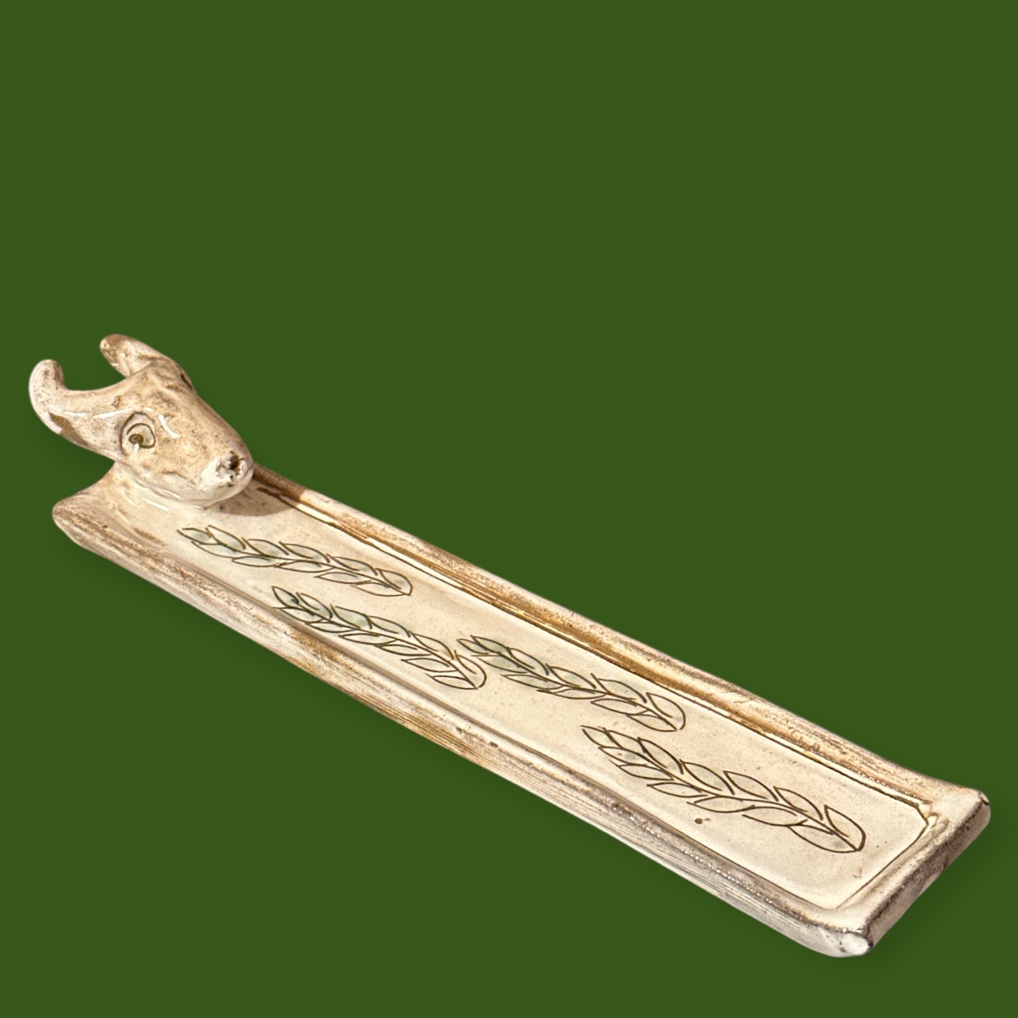Porte-Encens Céramique Bestiaire du Fayoum (26x5cm)