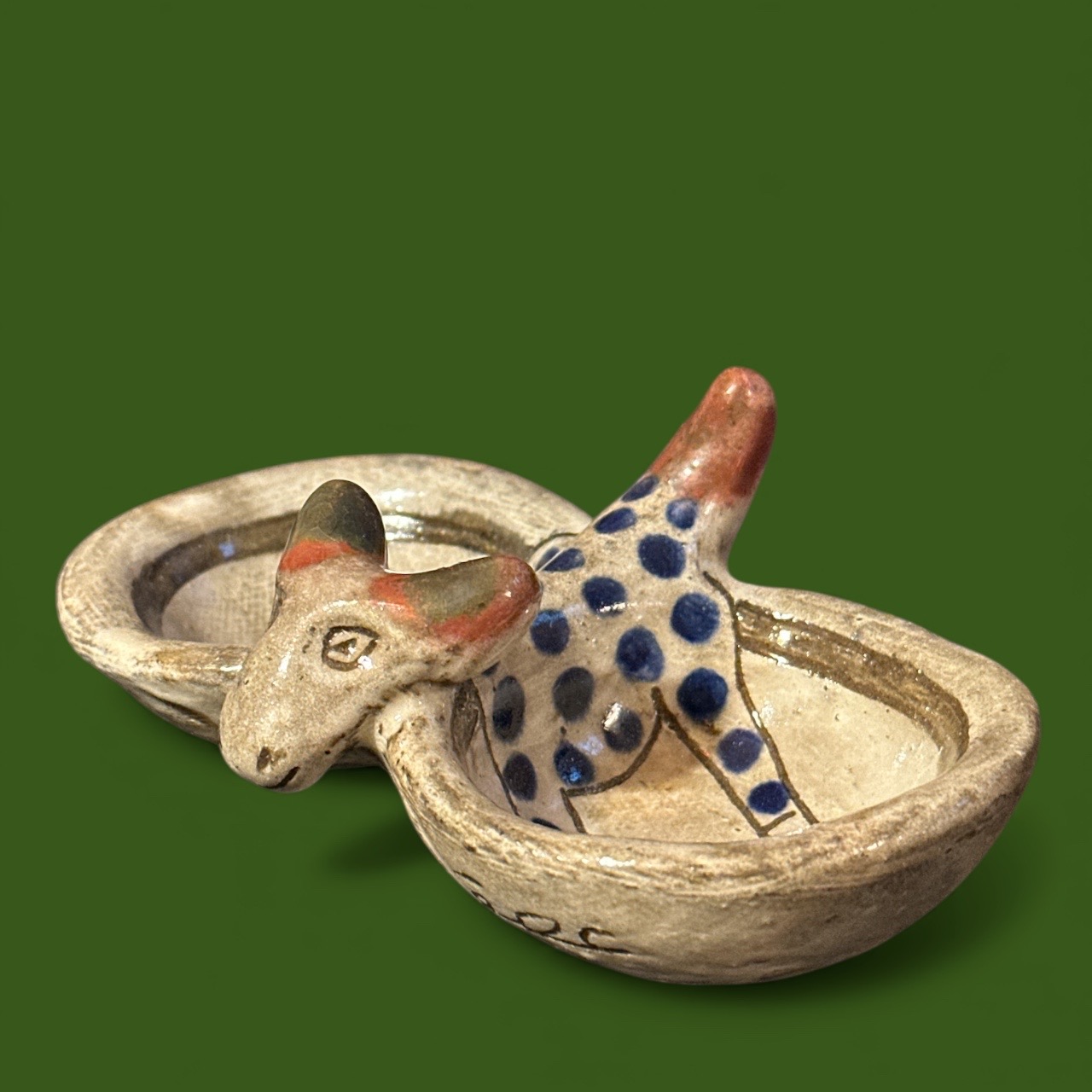 Petite Coupelle Duo Céramique Bestiaire du Fayoum (14x7cm)