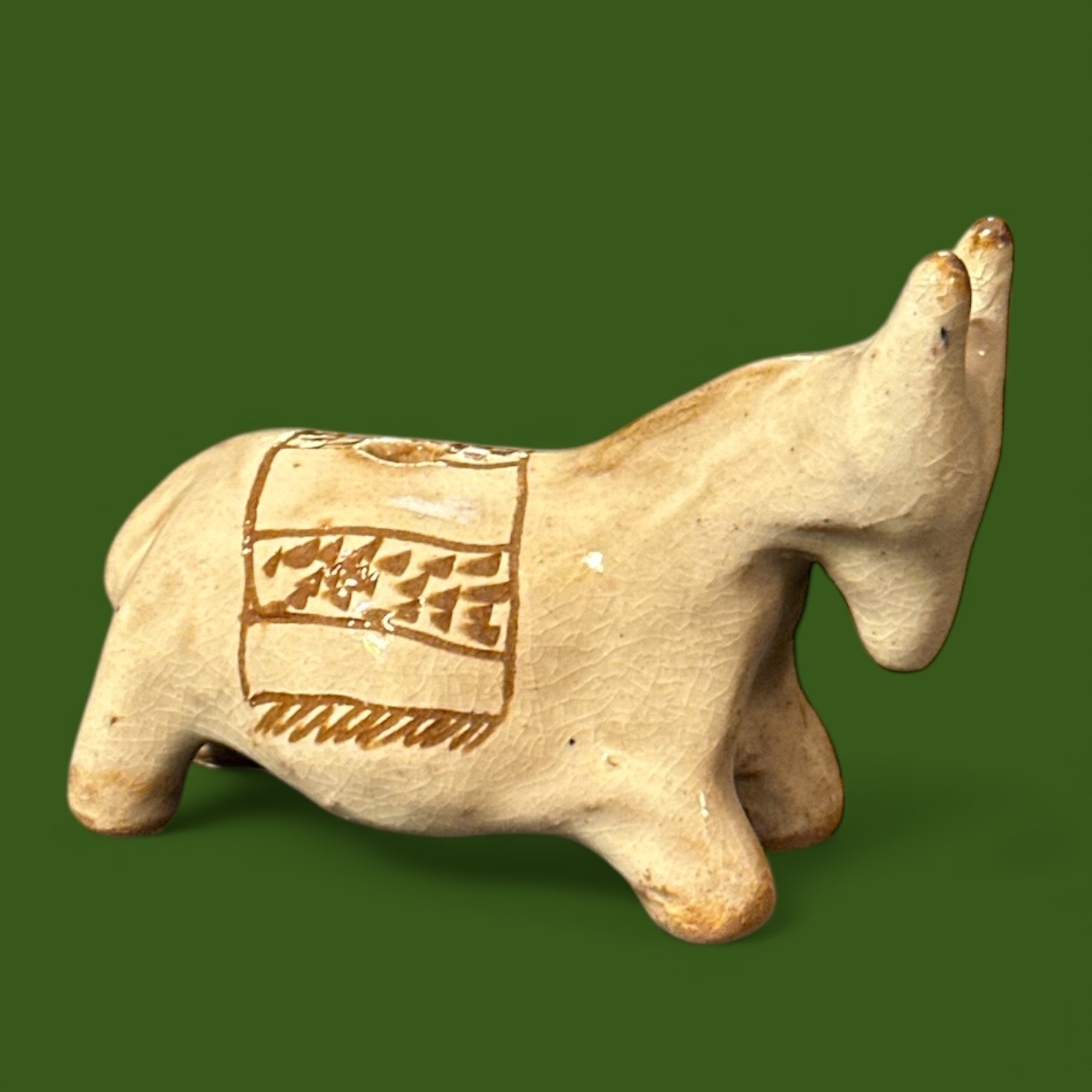 Porte-Encens Animal Céramique Ecole du Fayoum (9x7cm)