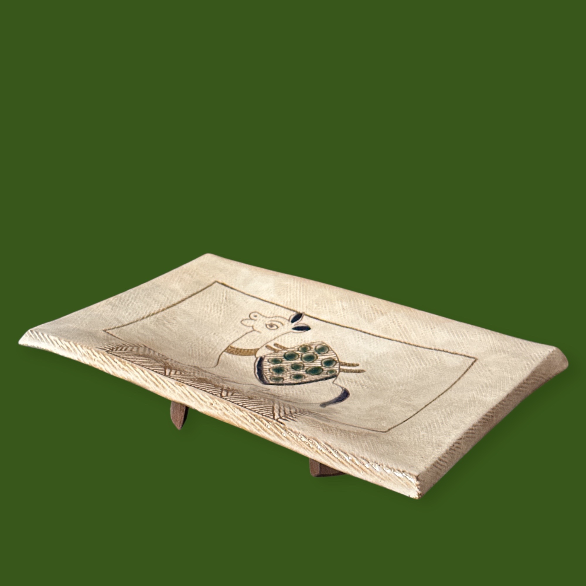Plat Céramique Ecole du Fayoum (26x17cm)