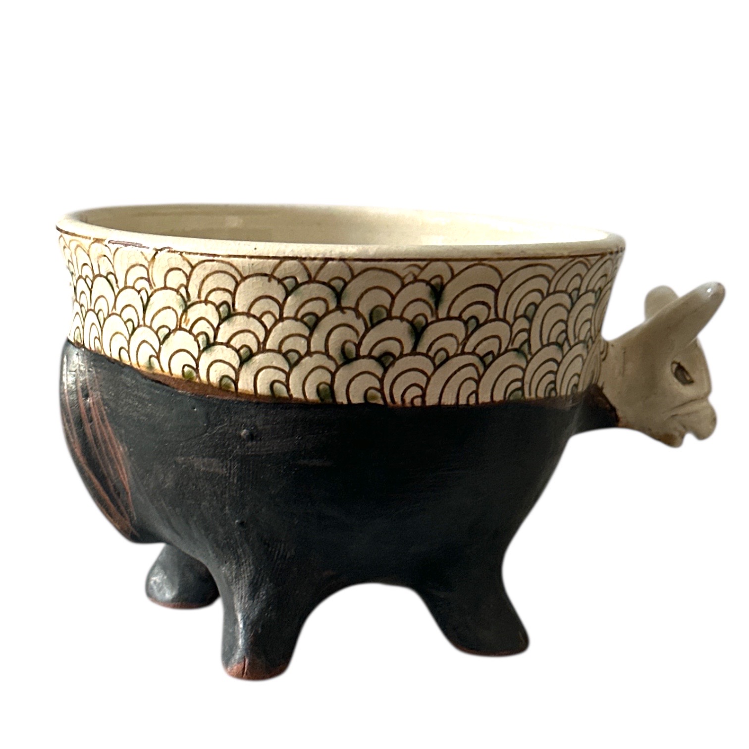 Pot en Céramique Bestiaire du Fayoum. CerPot5. La Route des Rois. Lifestyle. Céramique