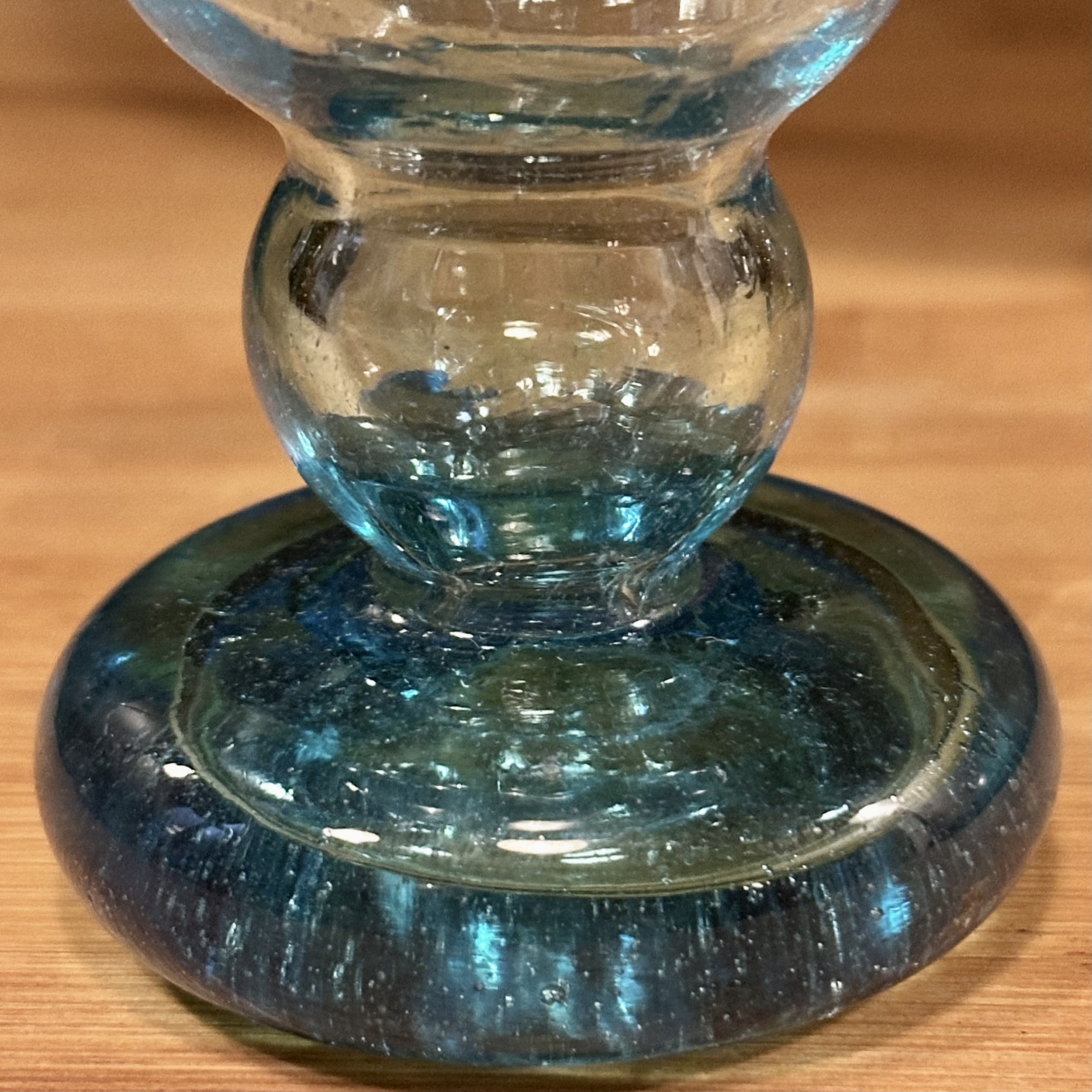 Verre à pied Jafar bleu menthe Egypte. VerJa6. La Route des Rois. Lifestyle. Verre soufflé Egypte