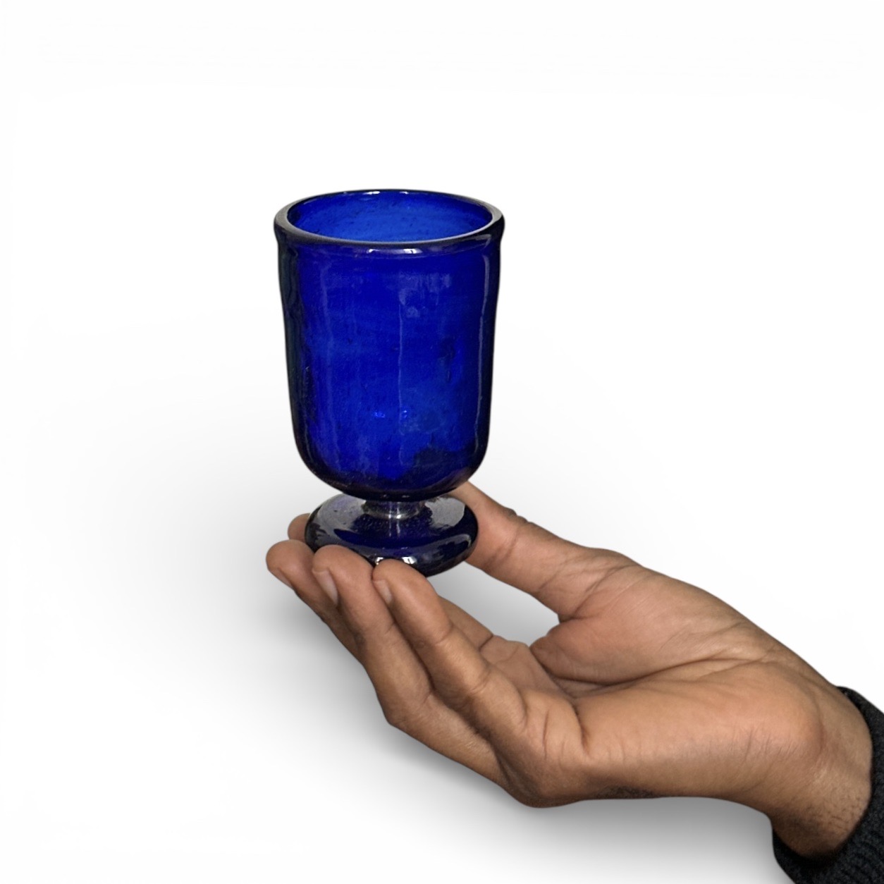 Verre Shérazade bleu Egypte. VerSh1. La Route des Rois. Lifestyle. Verre soufflé Egypte