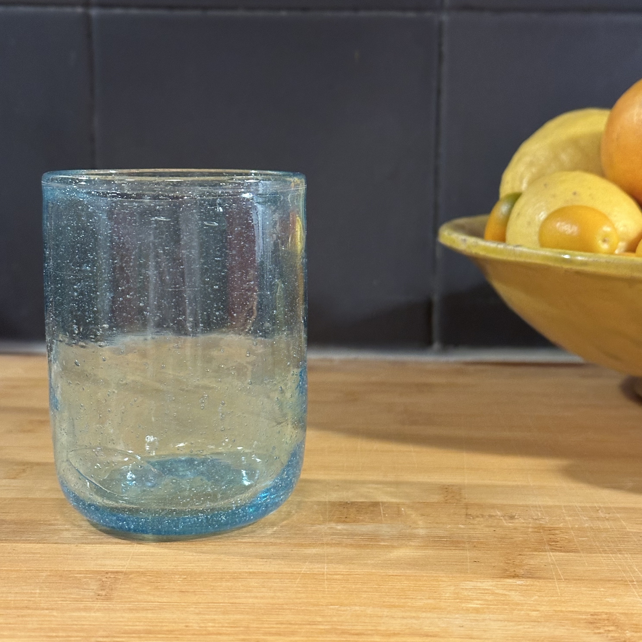 Verre Palantir bleu menthe. VerPa7. La Route des Rois. Lifestyle. Verres Soufflés Egypte