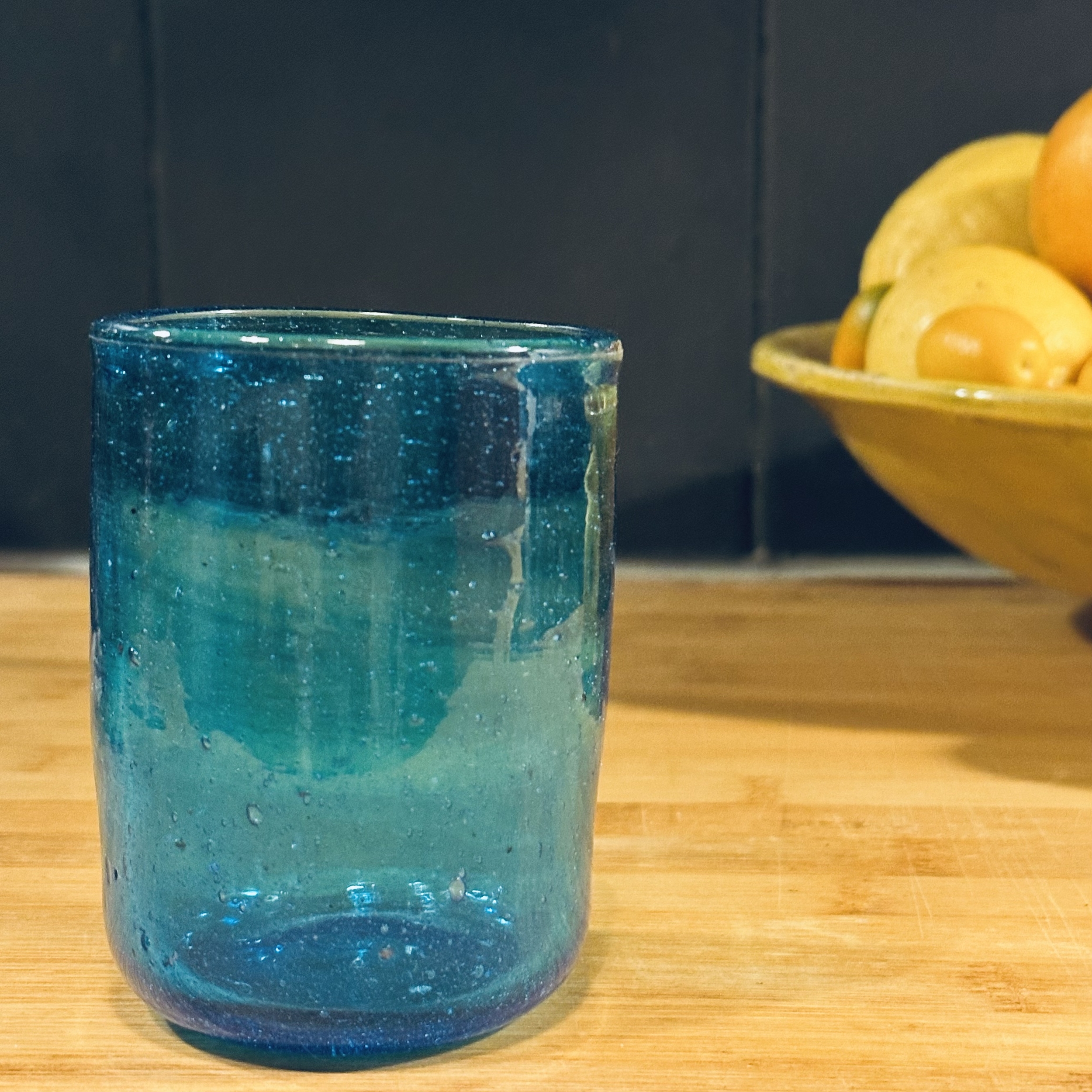 Verre Palantir turquoise Egypte. VerPa3. La Route des Rois. Lifestyle. Verre soufflé Egypte