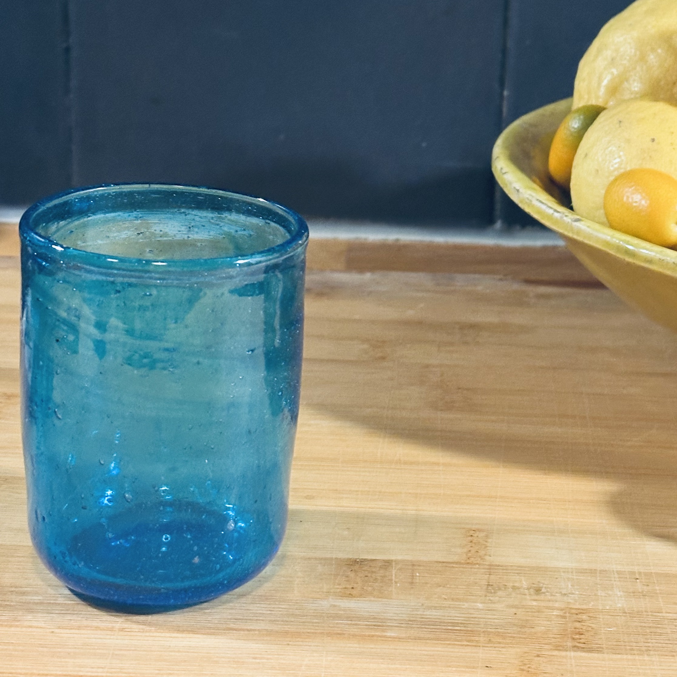 Verre Palantir turquoise Egypte. VerPa3. La Route des Rois. Lifestyle. Verre soufflé Egypte